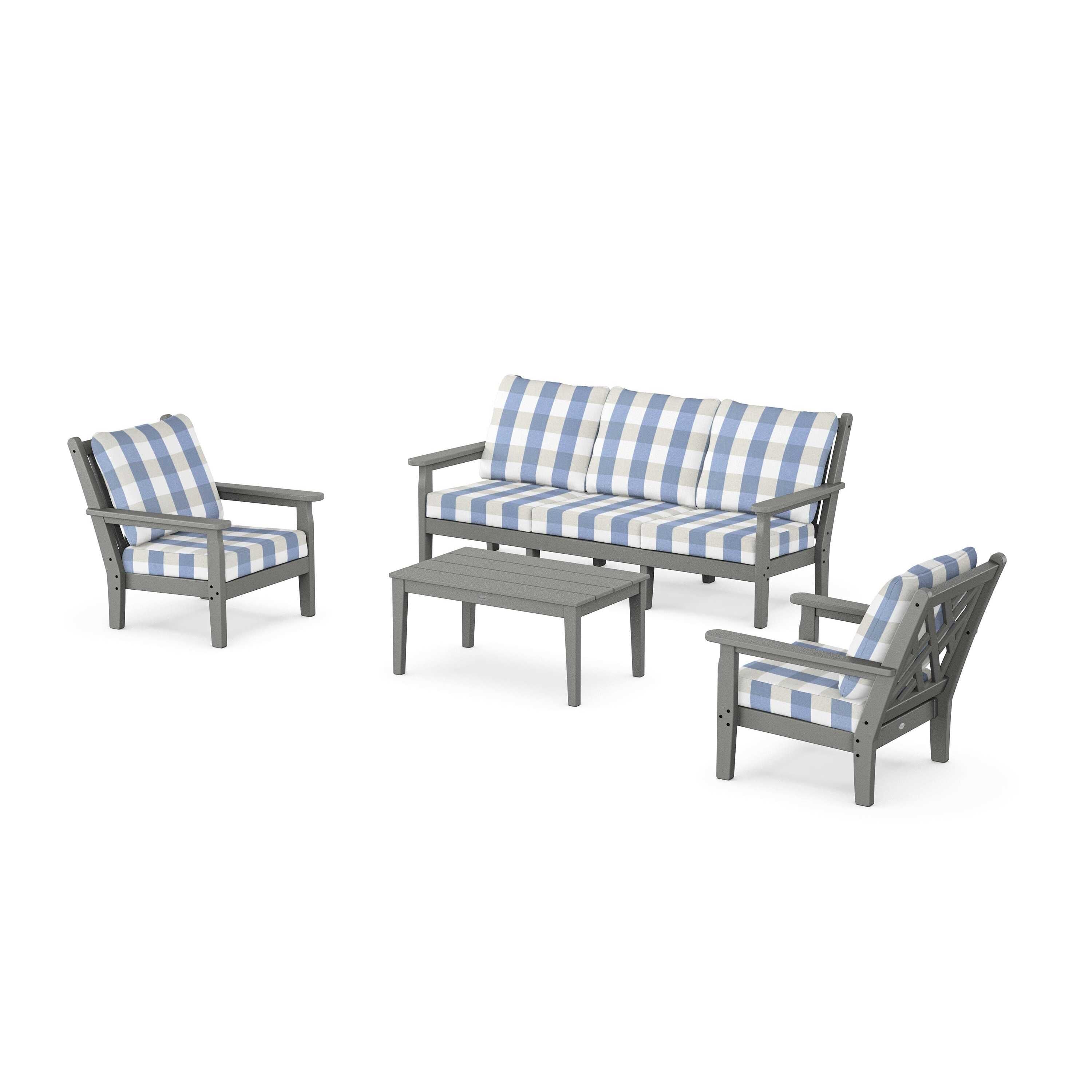 Chippendale 4-Piece Deep Seating Set with Sofa