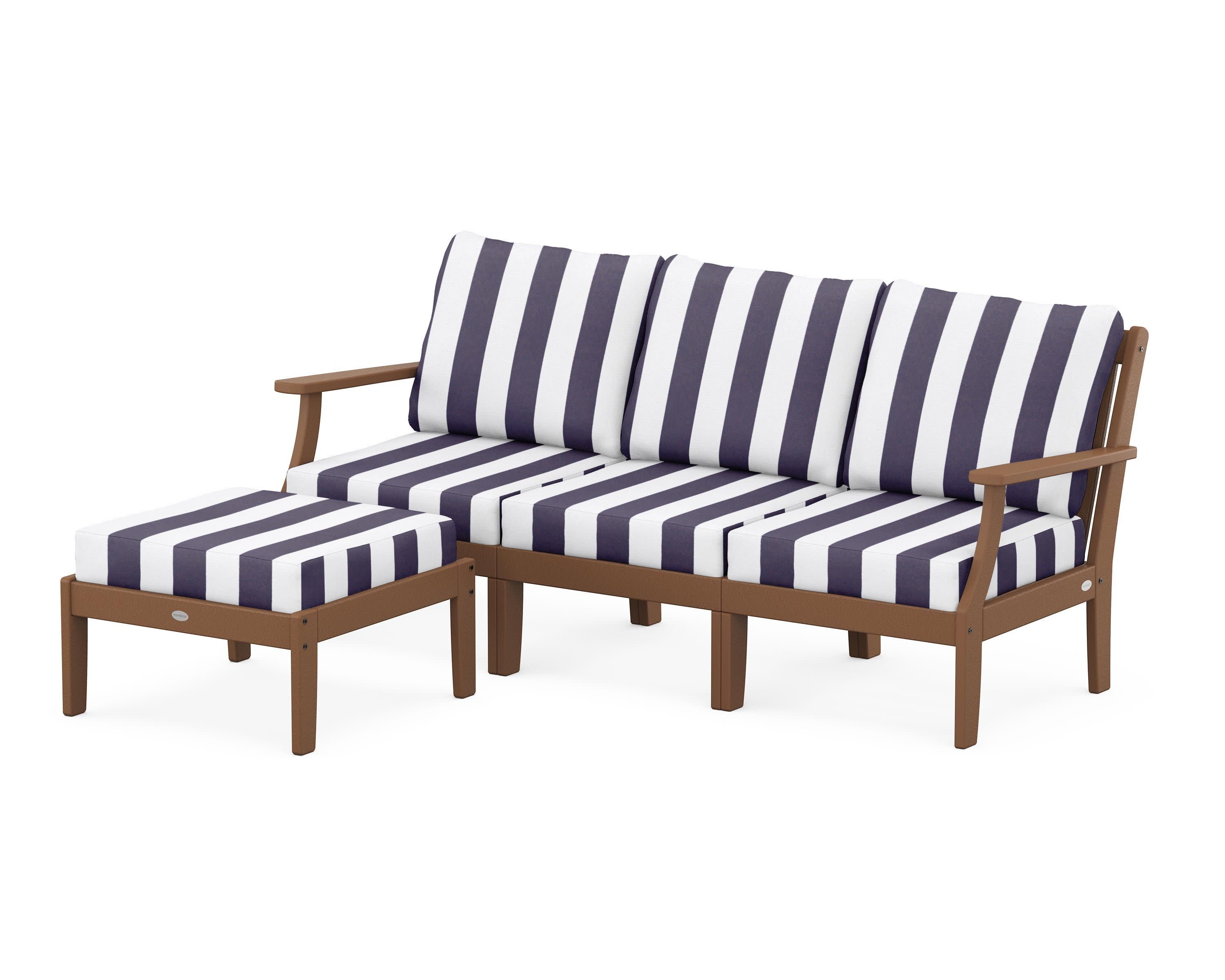 Braxton Modular 4-Piece Deep Seating Set with Ottoman