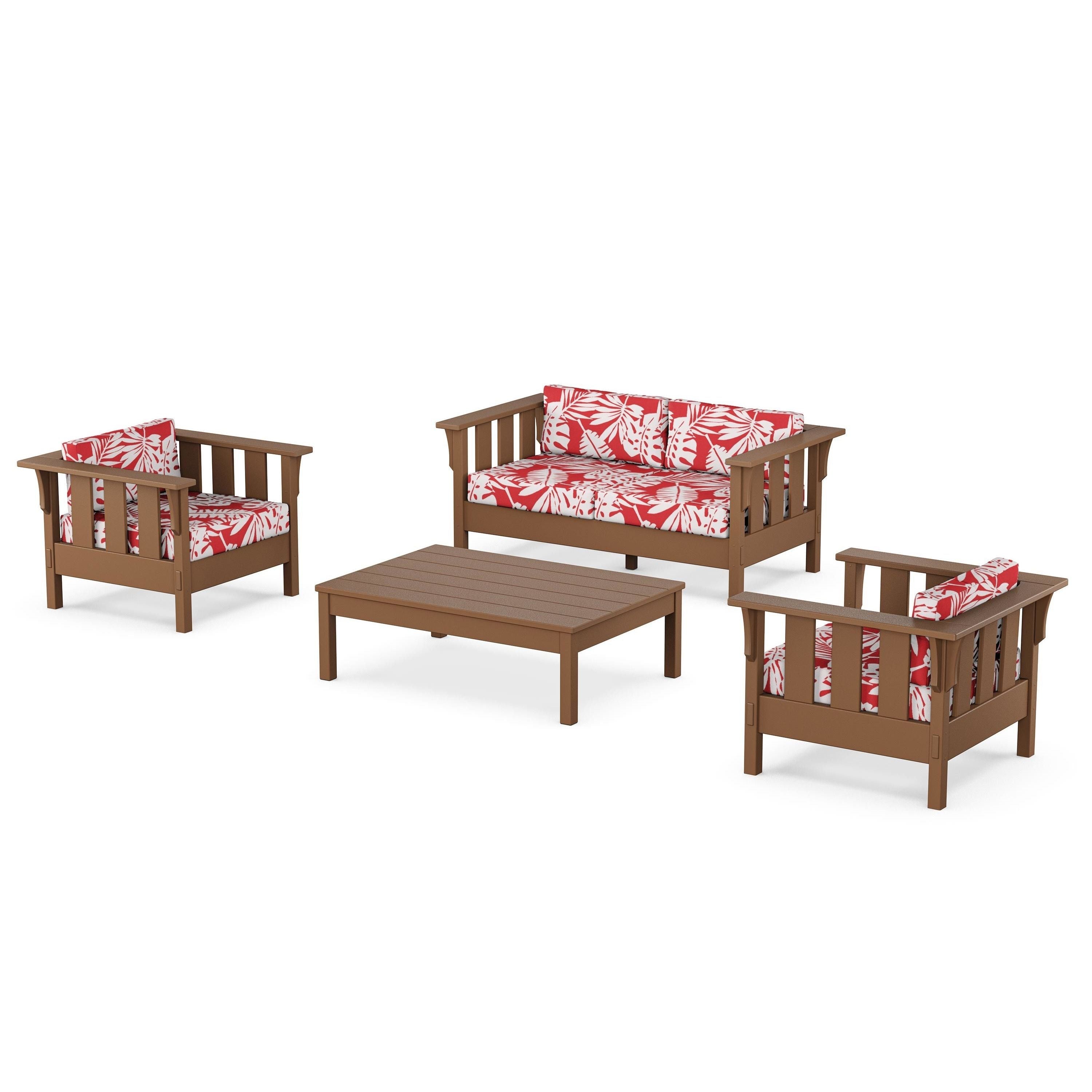 Acadia 4-Piece Deep Seating Set with Loveseat