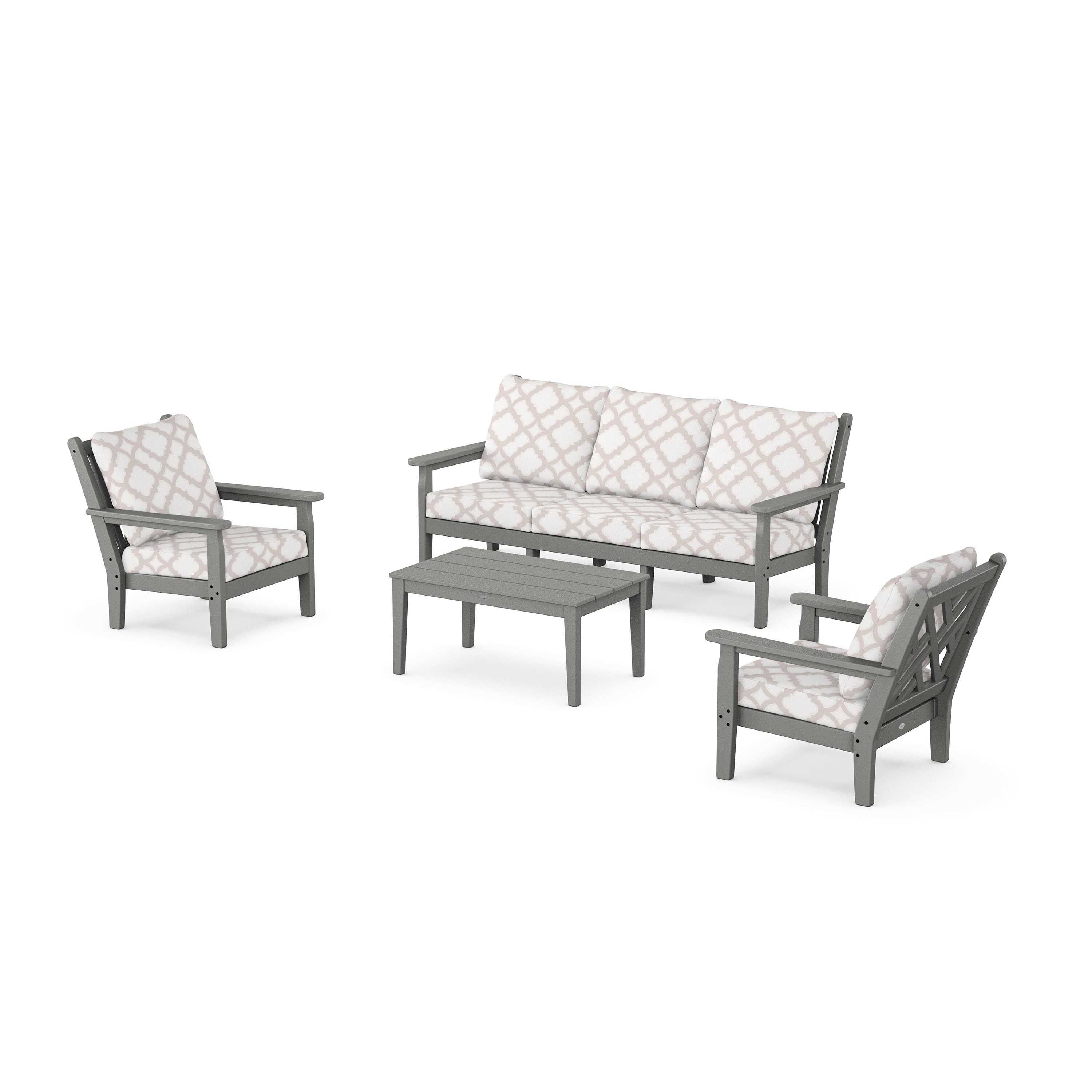 Chippendale 4-Piece Deep Seating Set with Sofa
