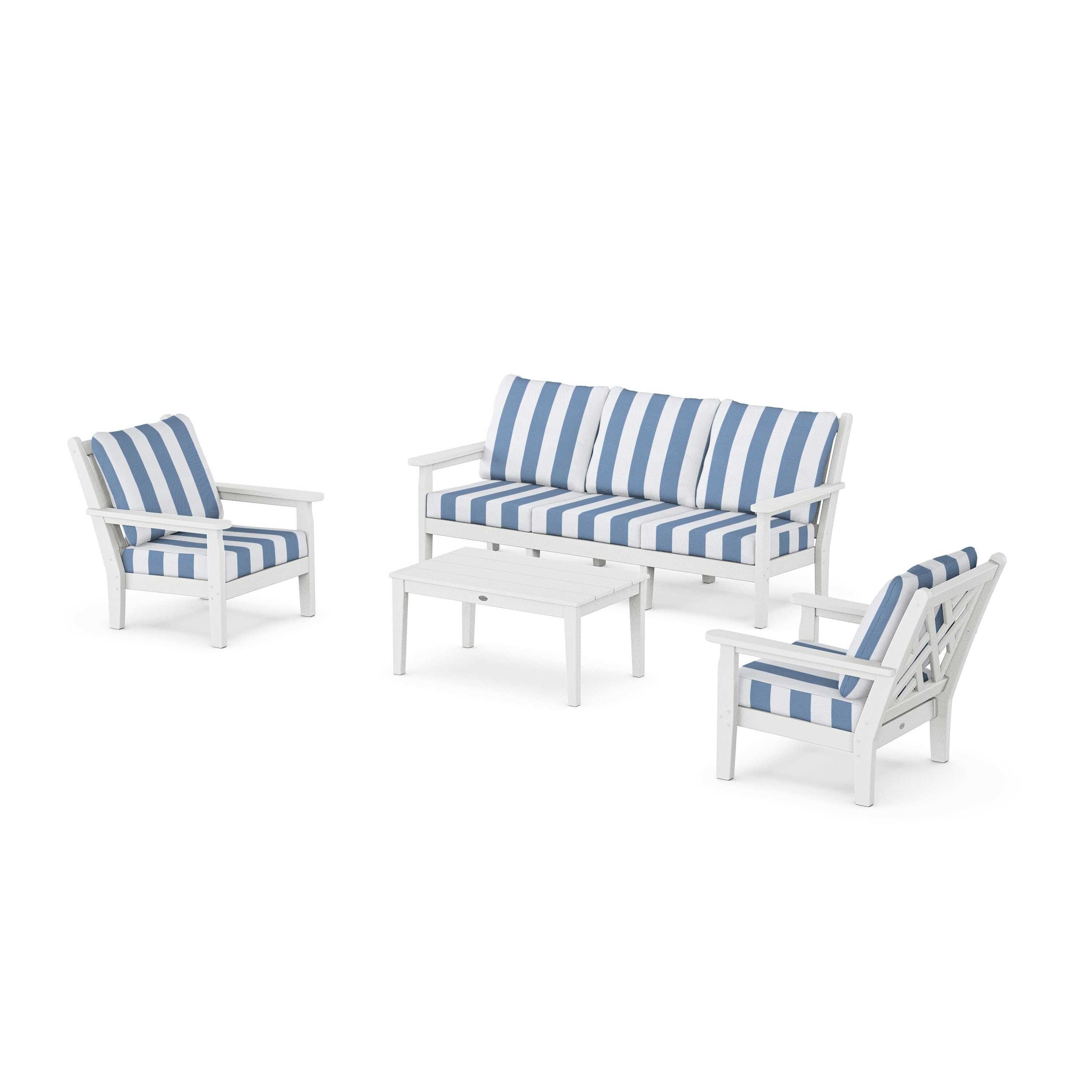 Chippendale 4-Piece Deep Seating Set with Sofa