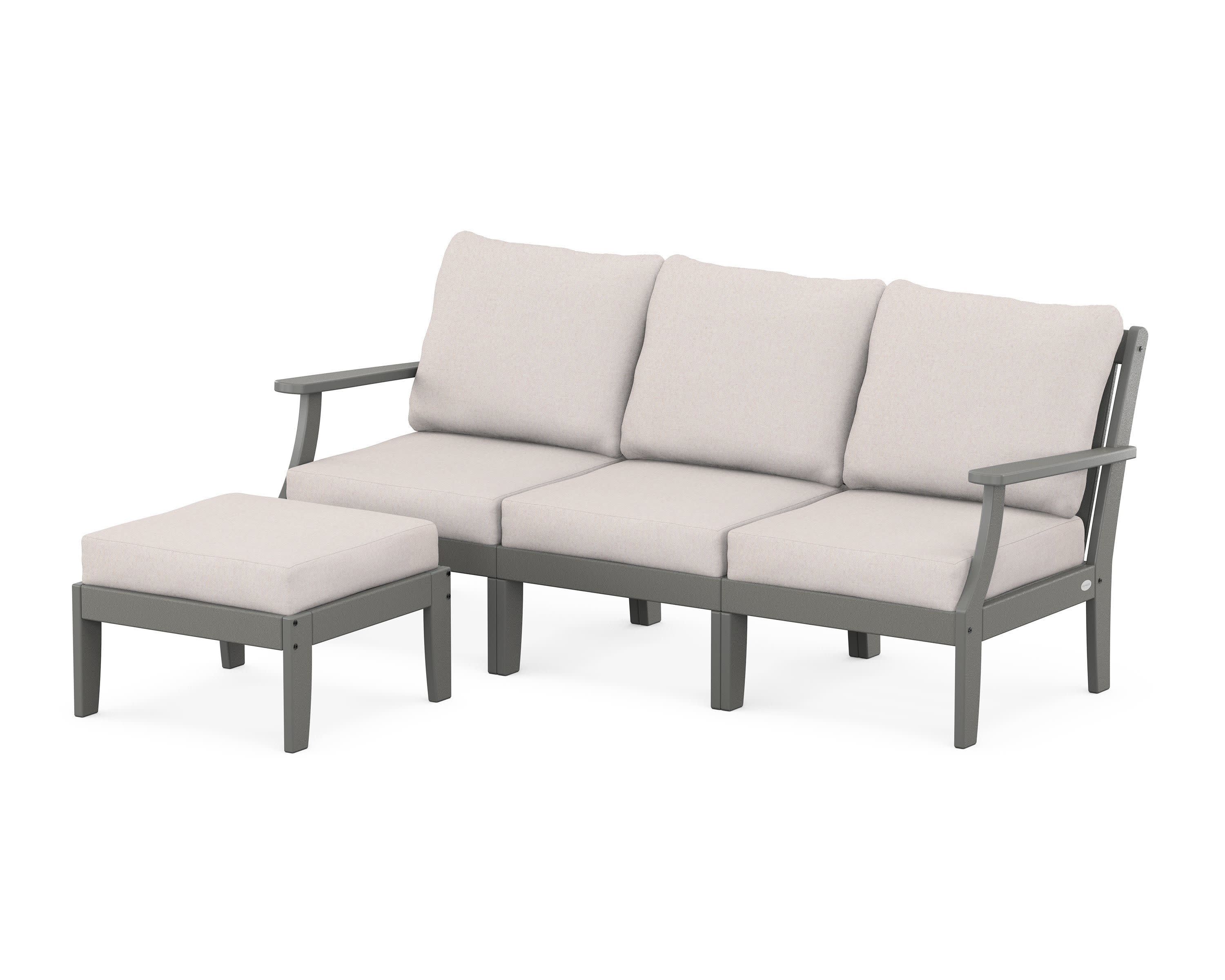 Braxton Modular 4-Piece Deep Seating Set with Ottoman