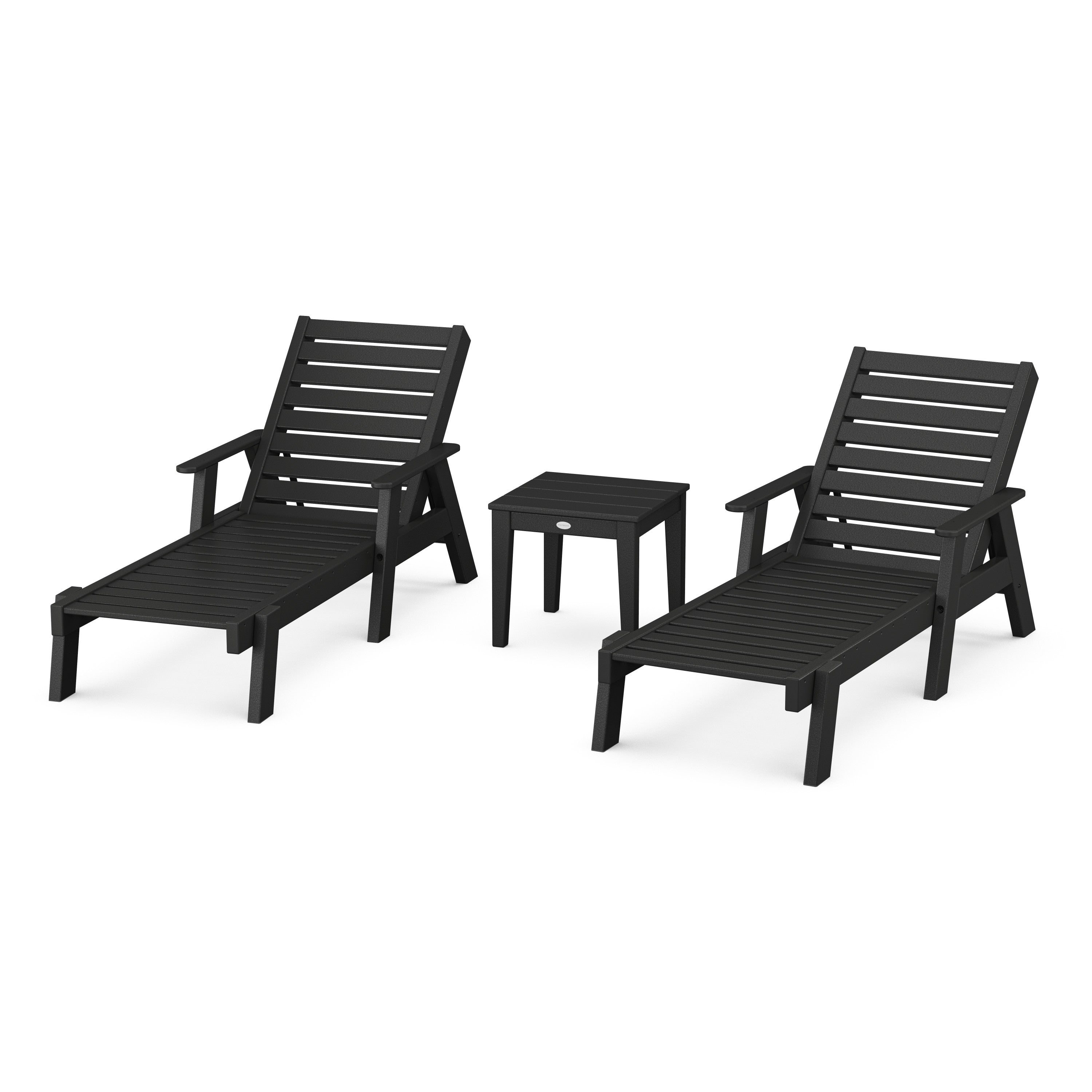 Captain Chaise 3-Piece Set with Arms