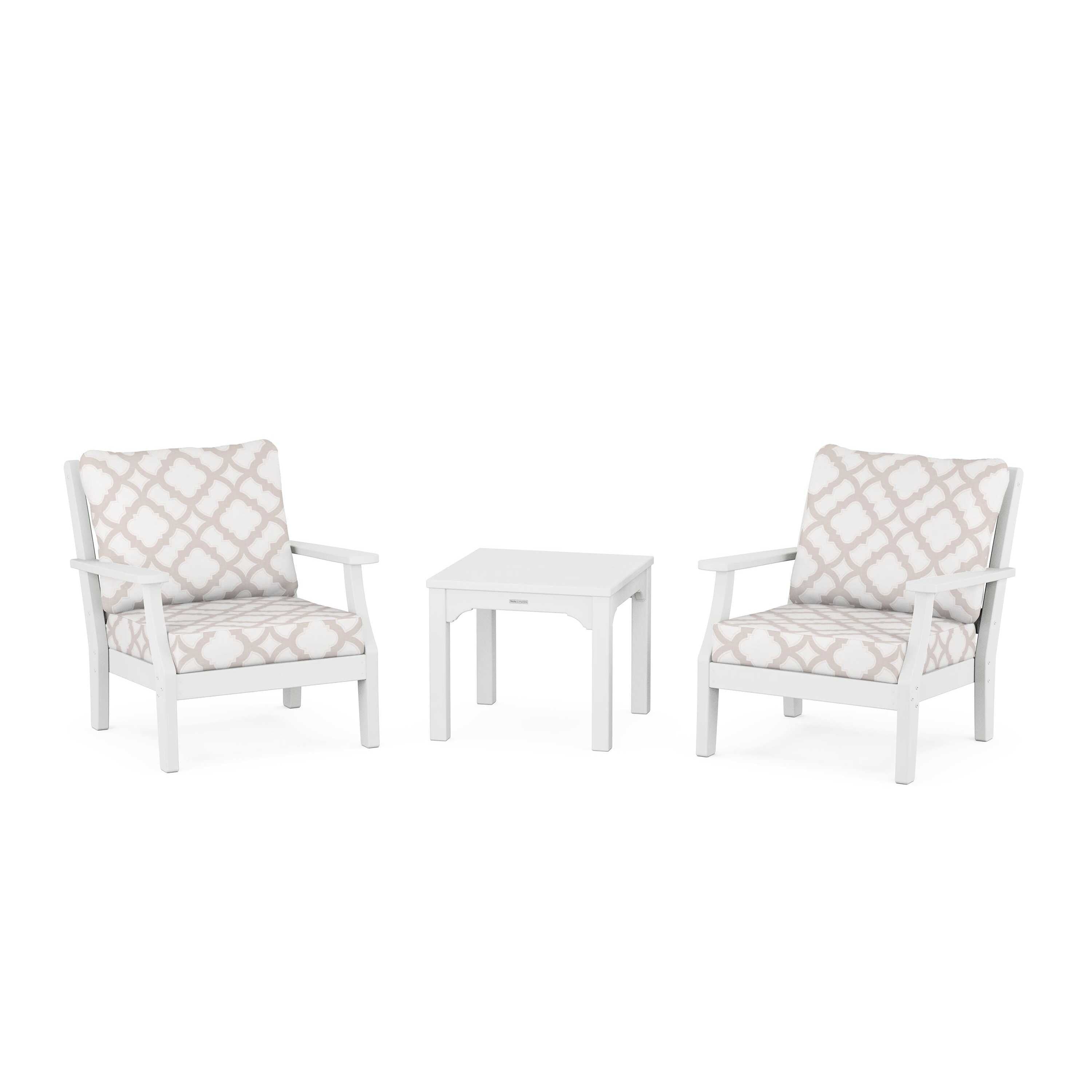 Chinoiserie 3-Piece Deep Seating Set