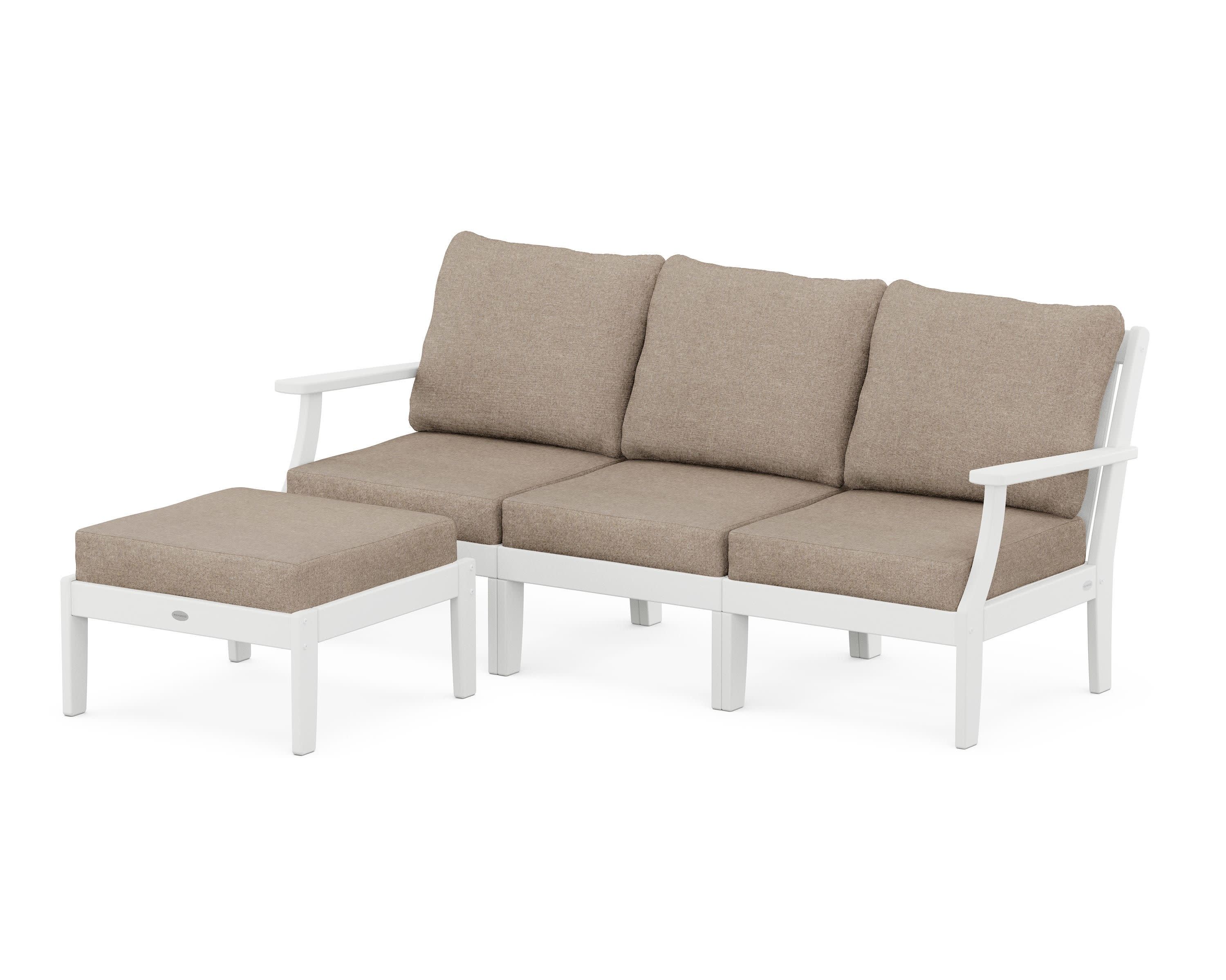 Braxton Modular 4-Piece Deep Seating Set with Ottoman