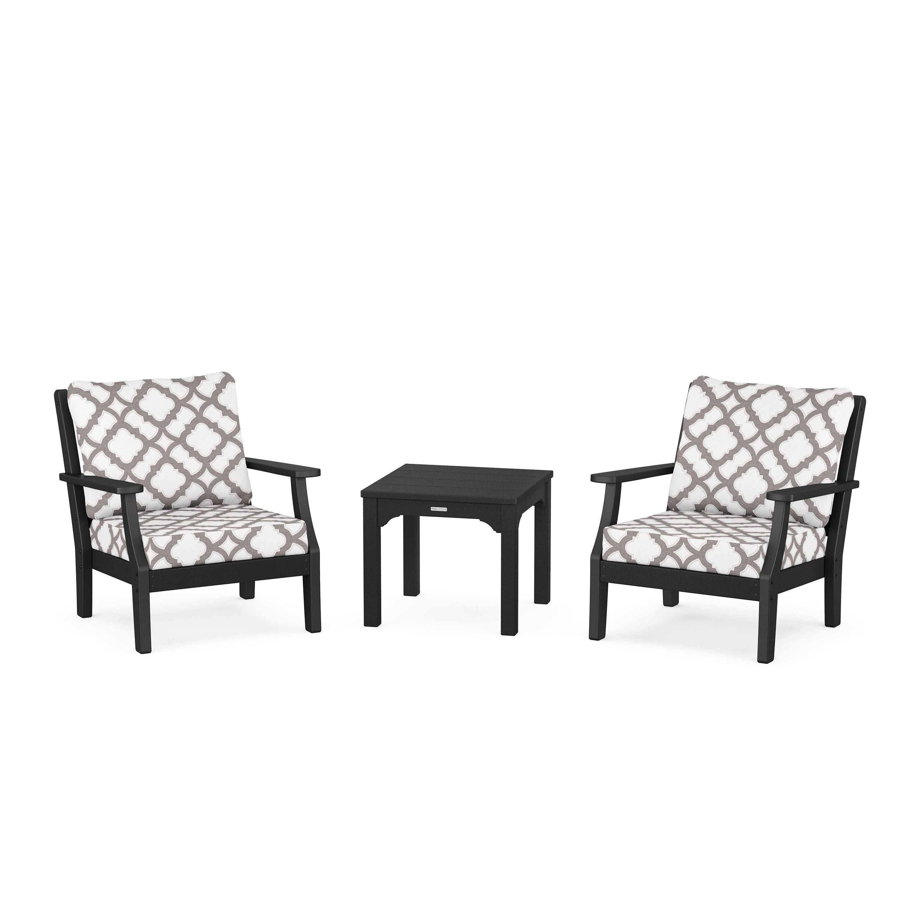 Chinoiserie 3-Piece Deep Seating Set