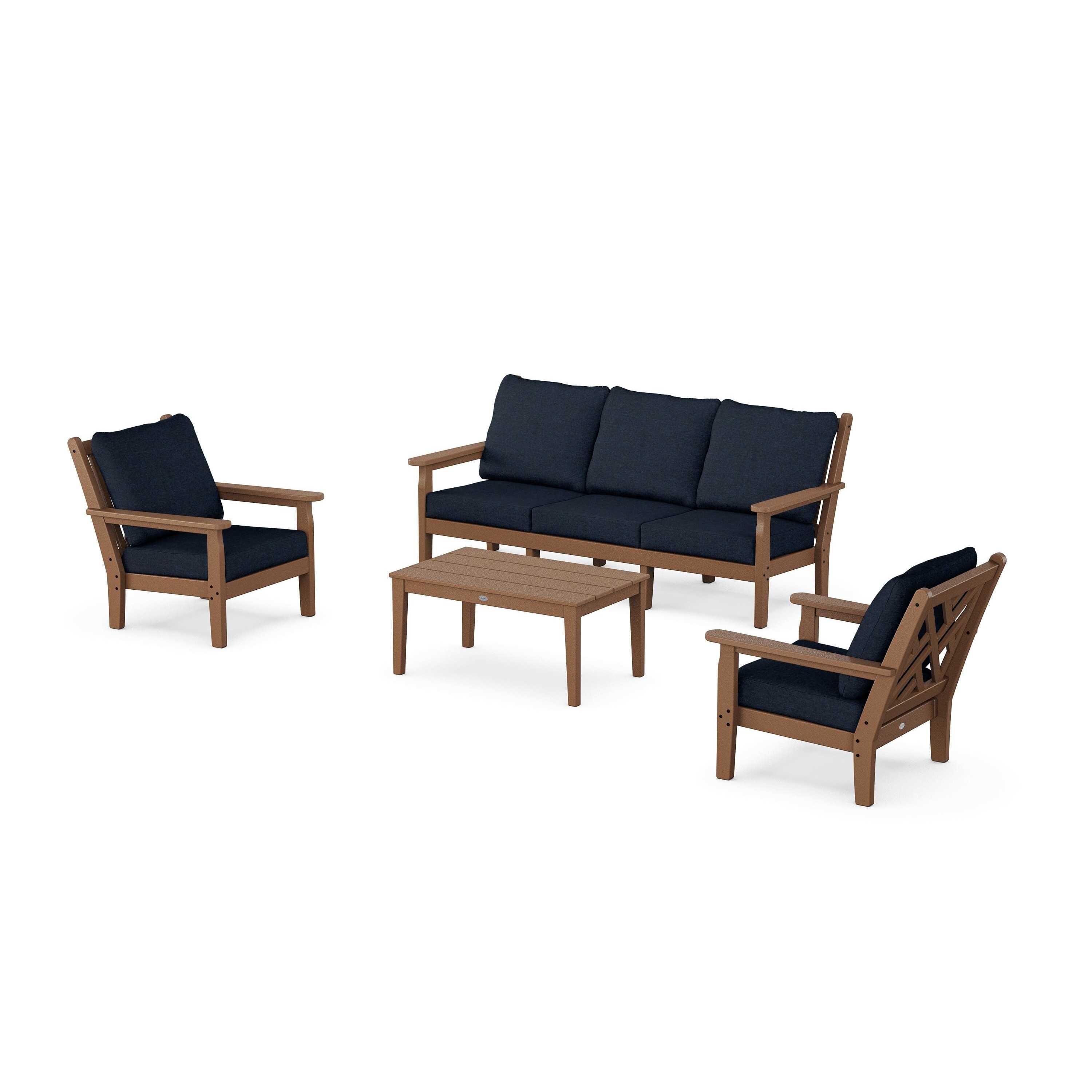 Chippendale 4-Piece Deep Seating Set with Sofa