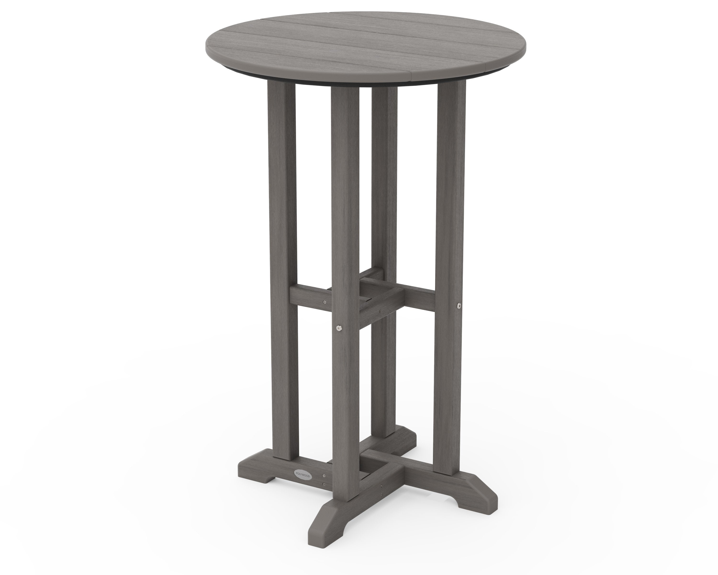 24" Round Farmhouse Counter Bistro Table