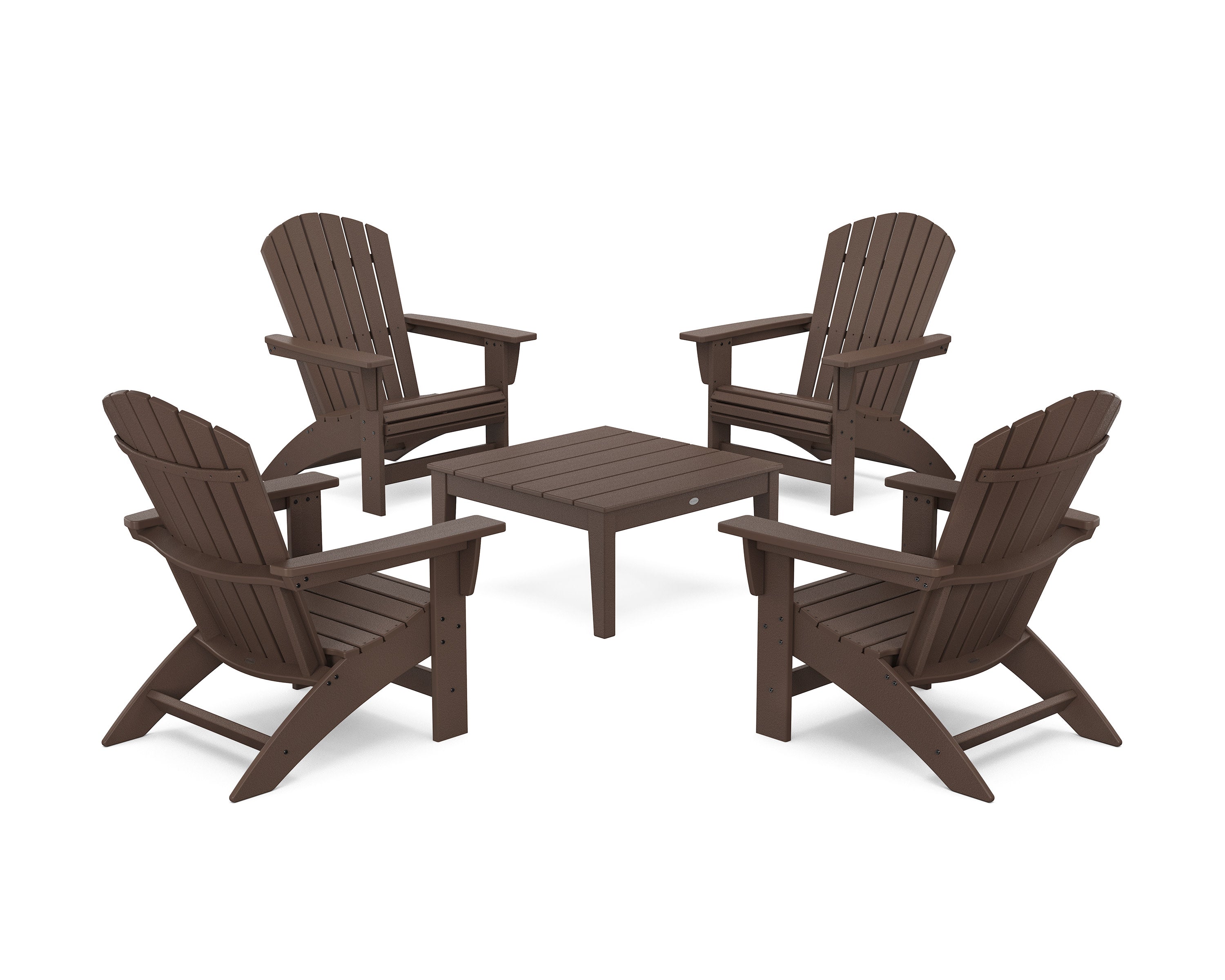 5-Piece Nautical Grand Adirondack Chair Conversation Group