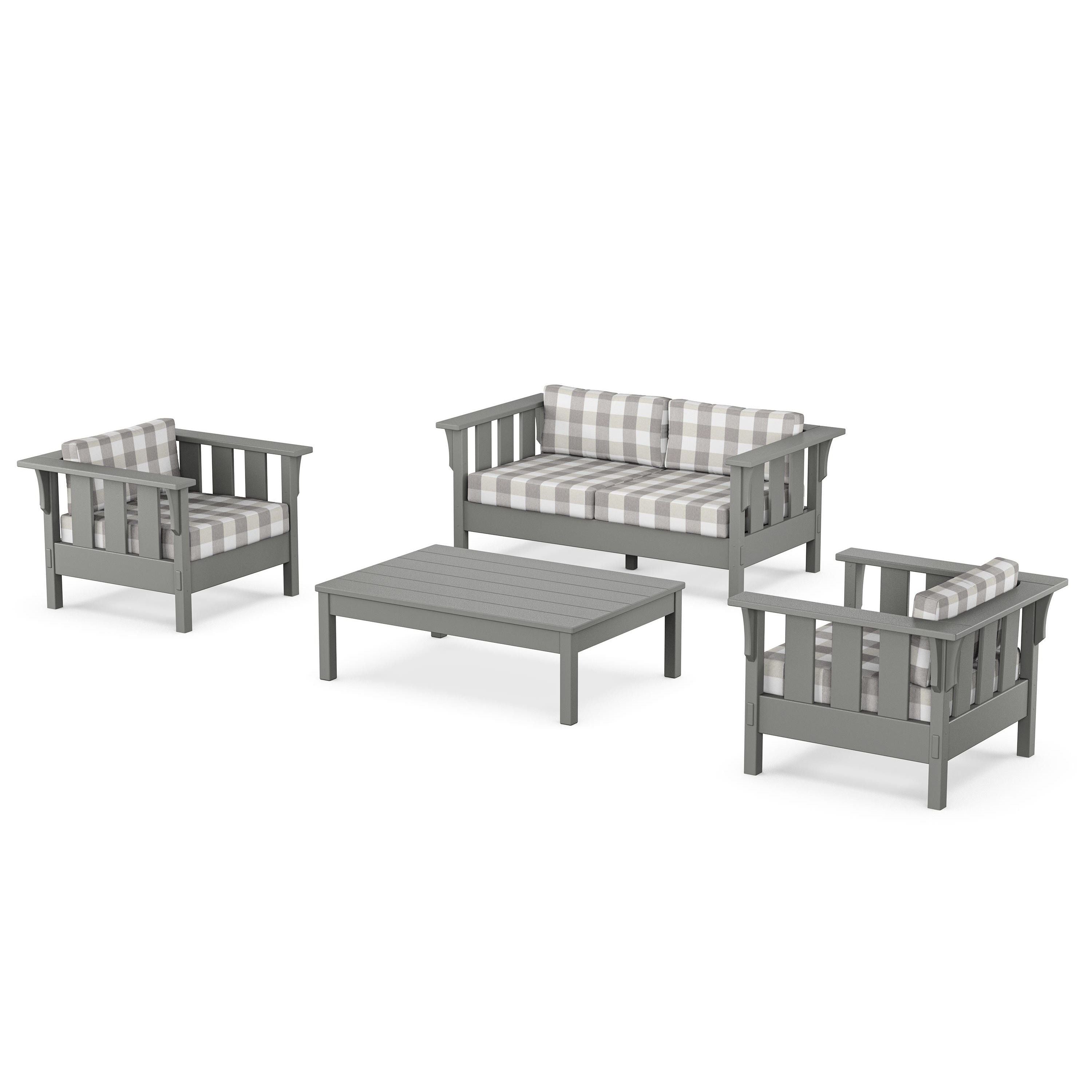 Acadia 4-Piece Deep Seating Set with Loveseat