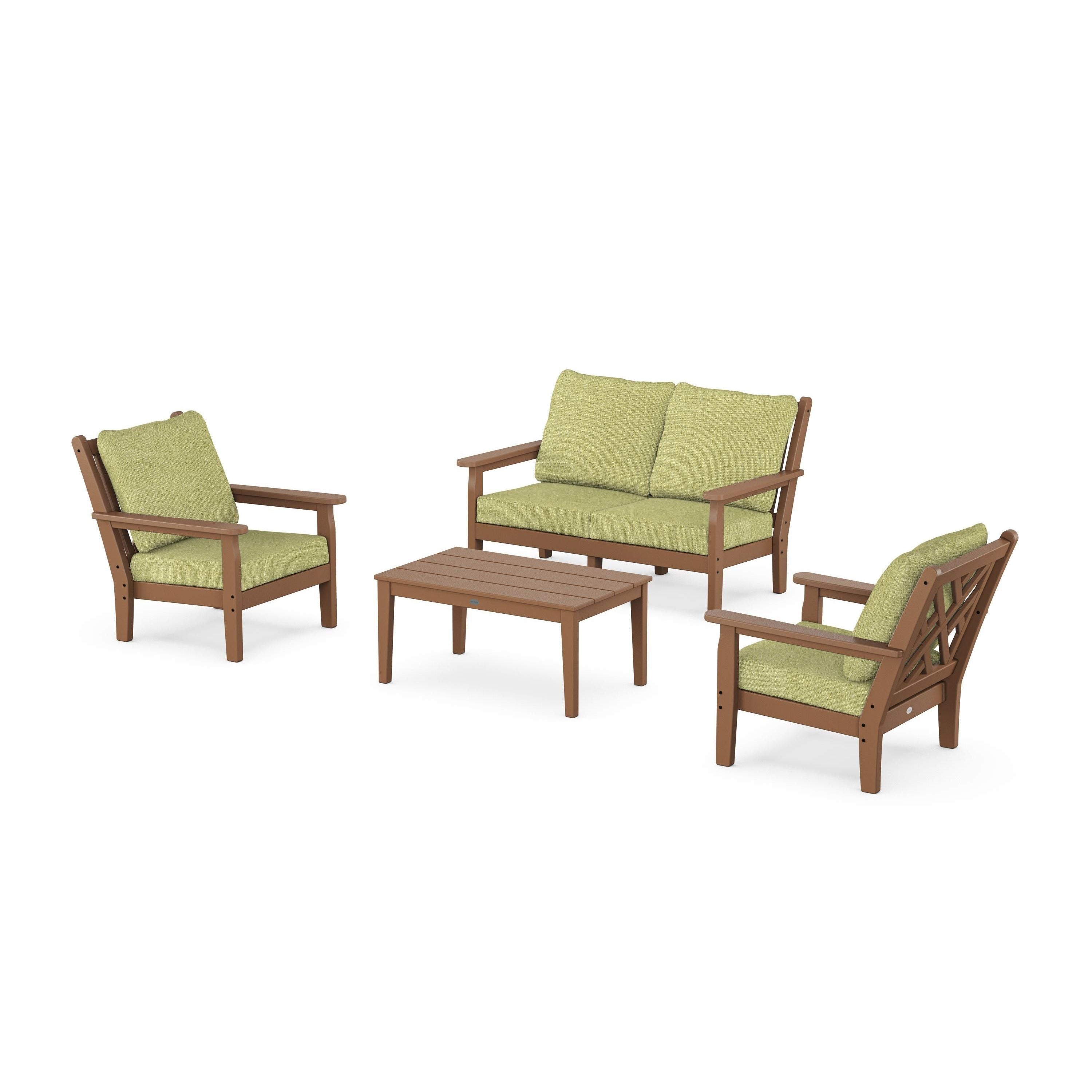 Chippendale 4-Piece Deep Seating Set with Loveseat
