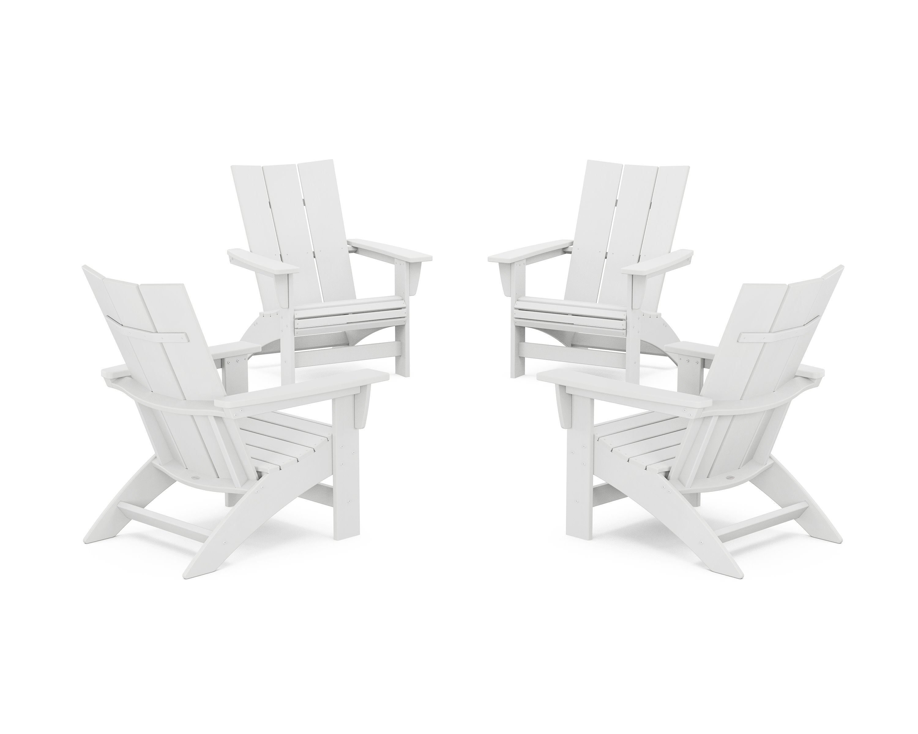 4-Piece Modern Grand Adirondack Chair Conversation Set