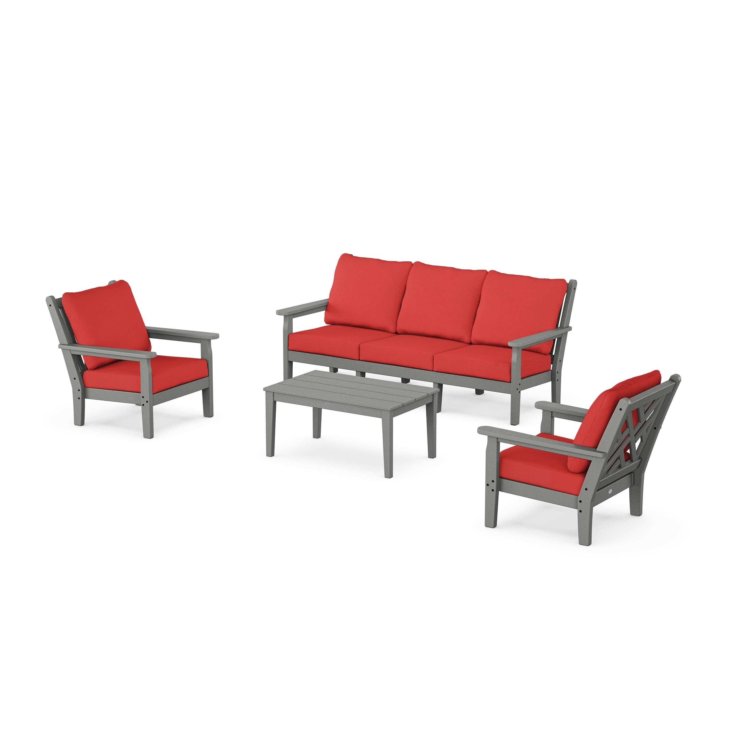 Chippendale 4-Piece Deep Seating Set with Sofa