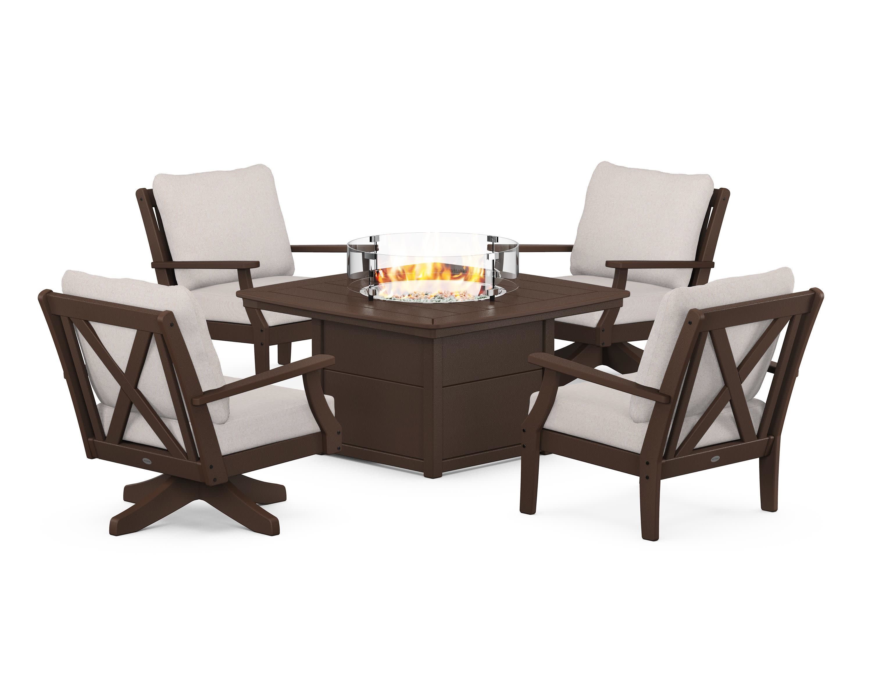 Braxton 5-Piece Deep Seating Set with Fire Table