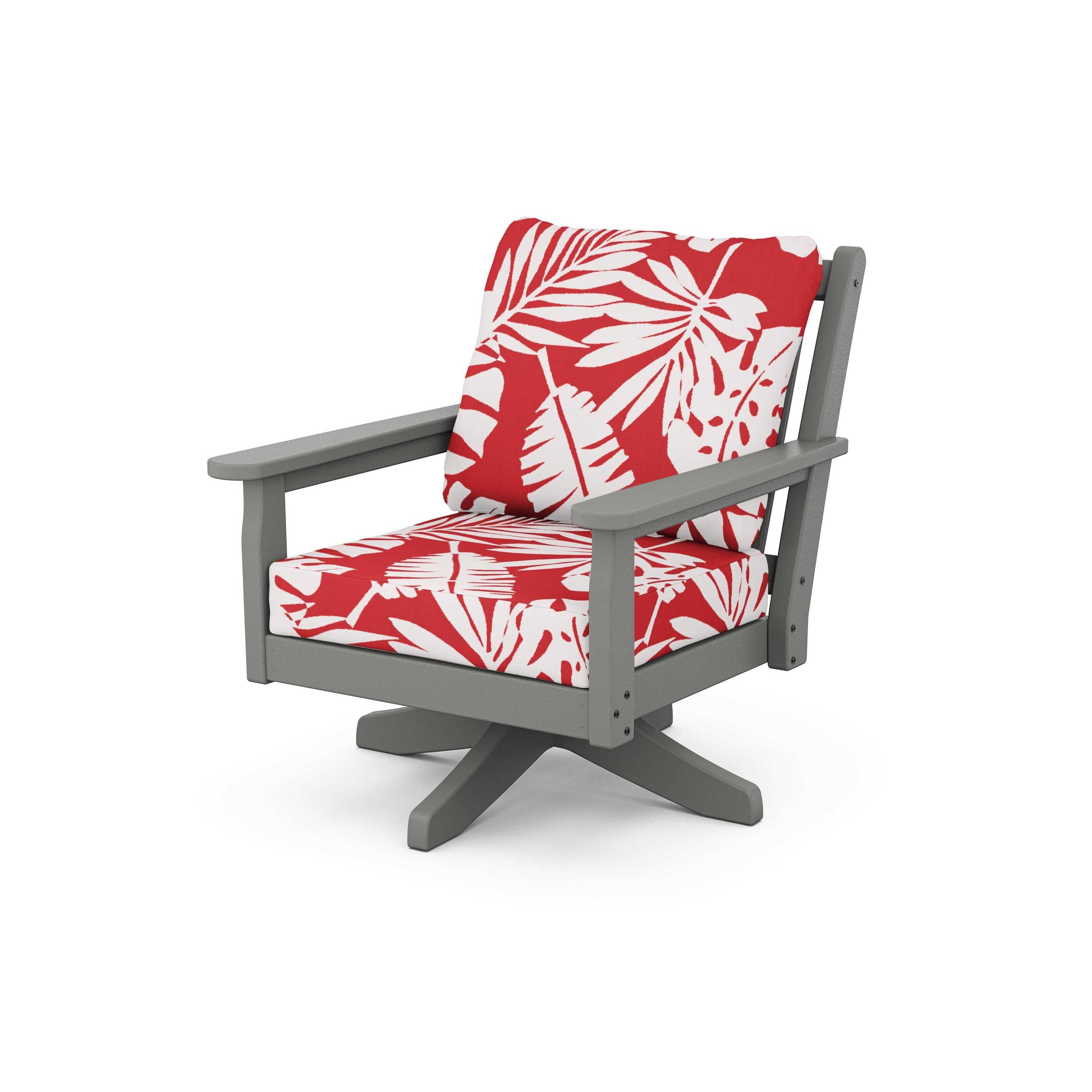 Chippendale Deep Seating Swivel Chair