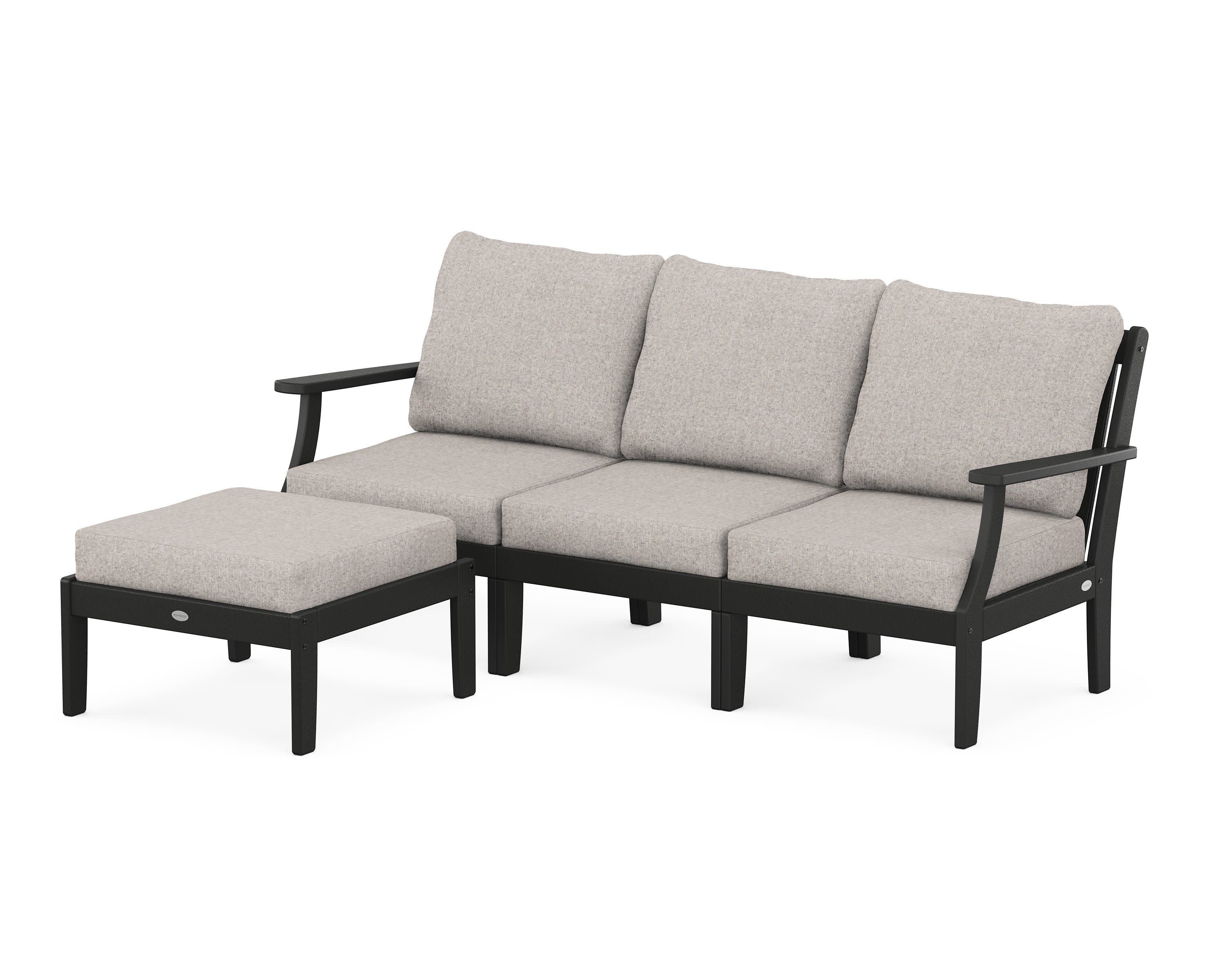 Braxton Modular 4-Piece Deep Seating Set with Ottoman