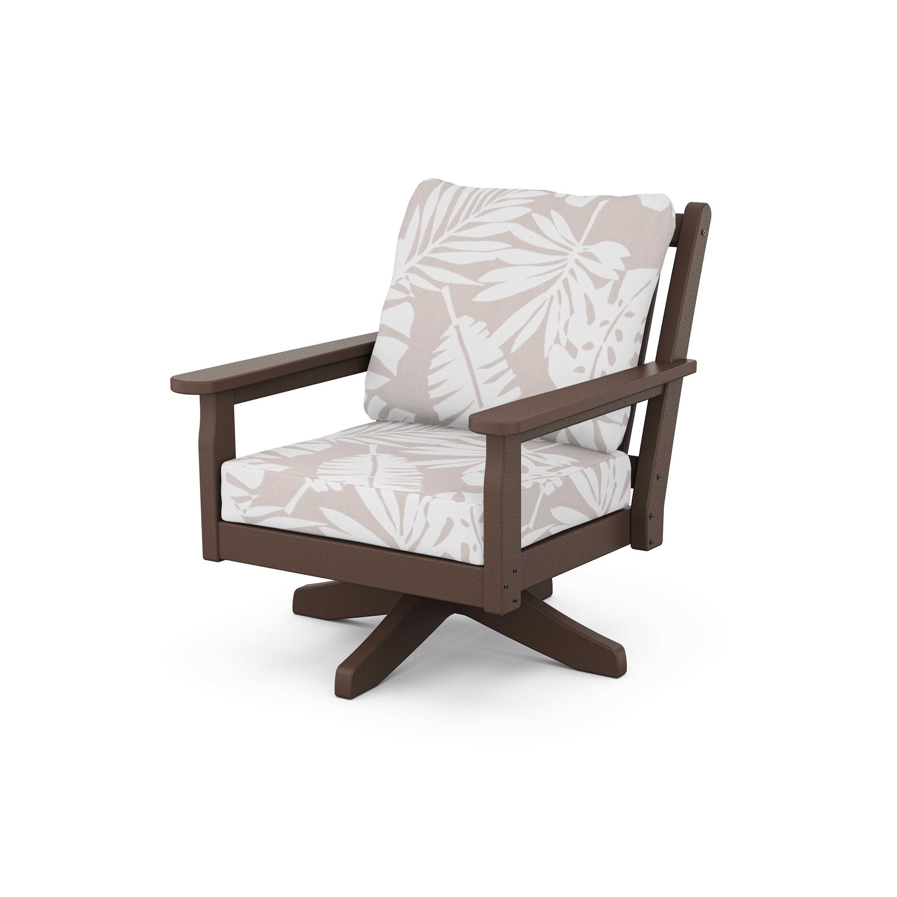 Chippendale Deep Seating Swivel Chair