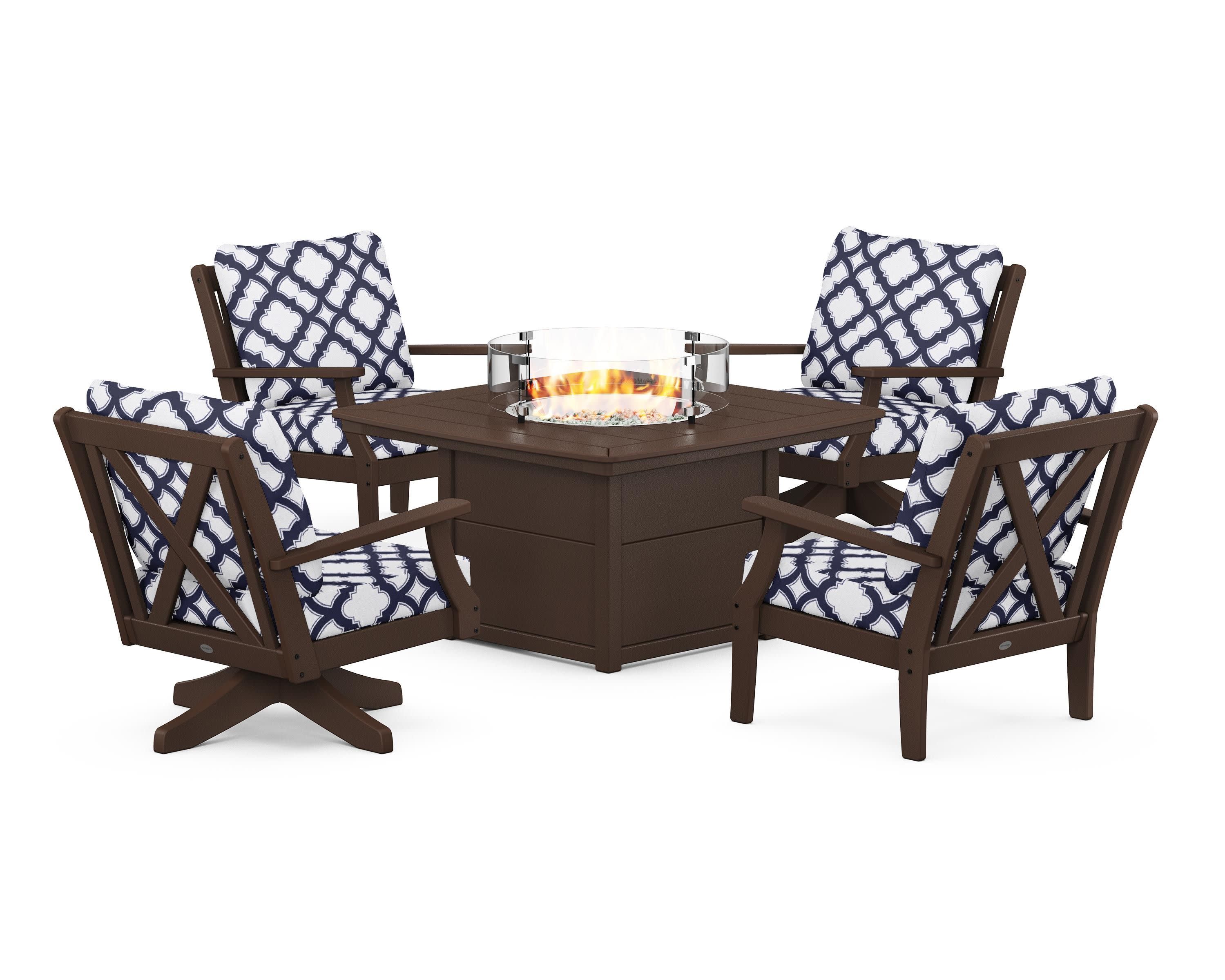 Braxton 5-Piece Deep Seating Set with Fire Table