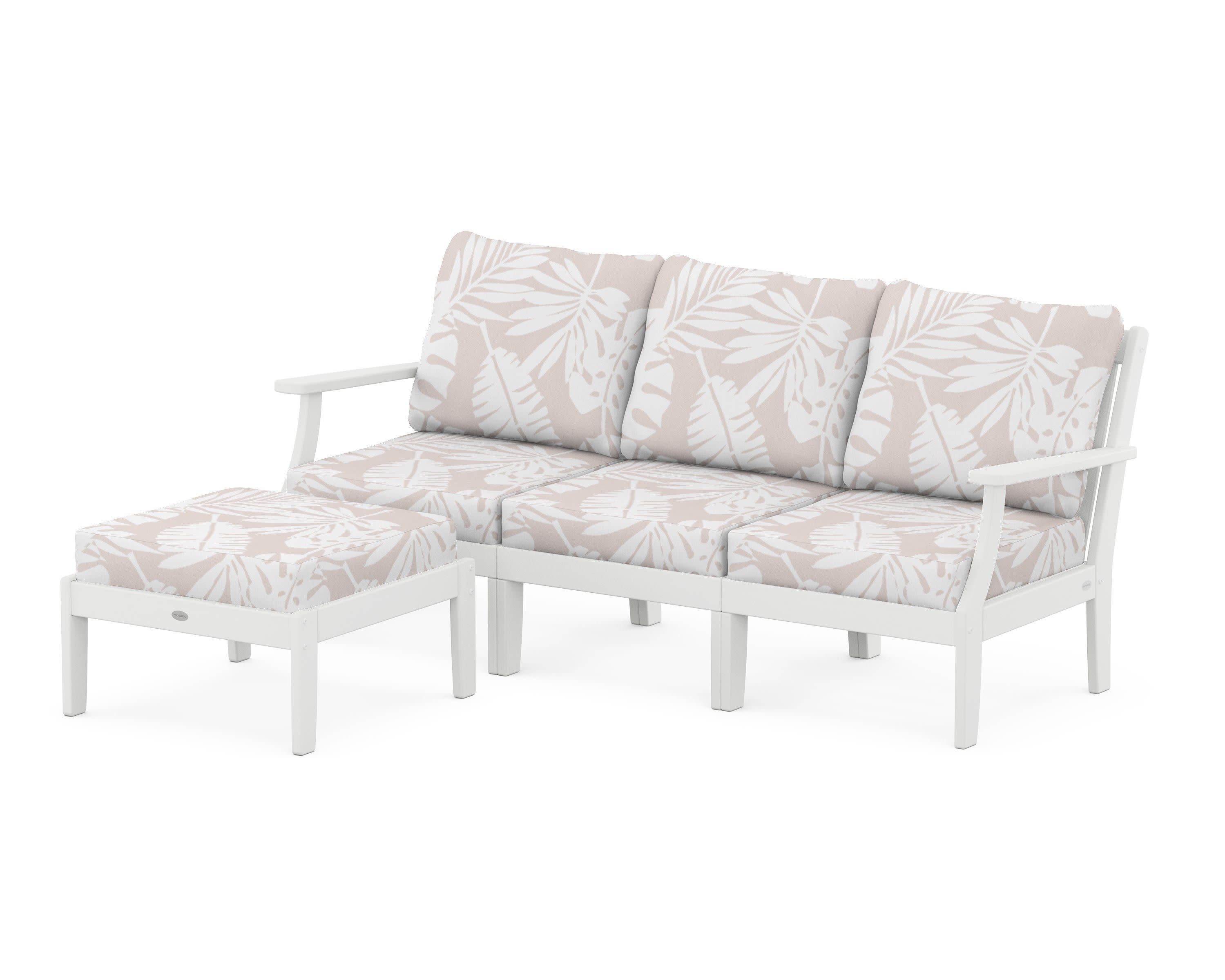 Braxton Modular 4-Piece Deep Seating Set with Ottoman