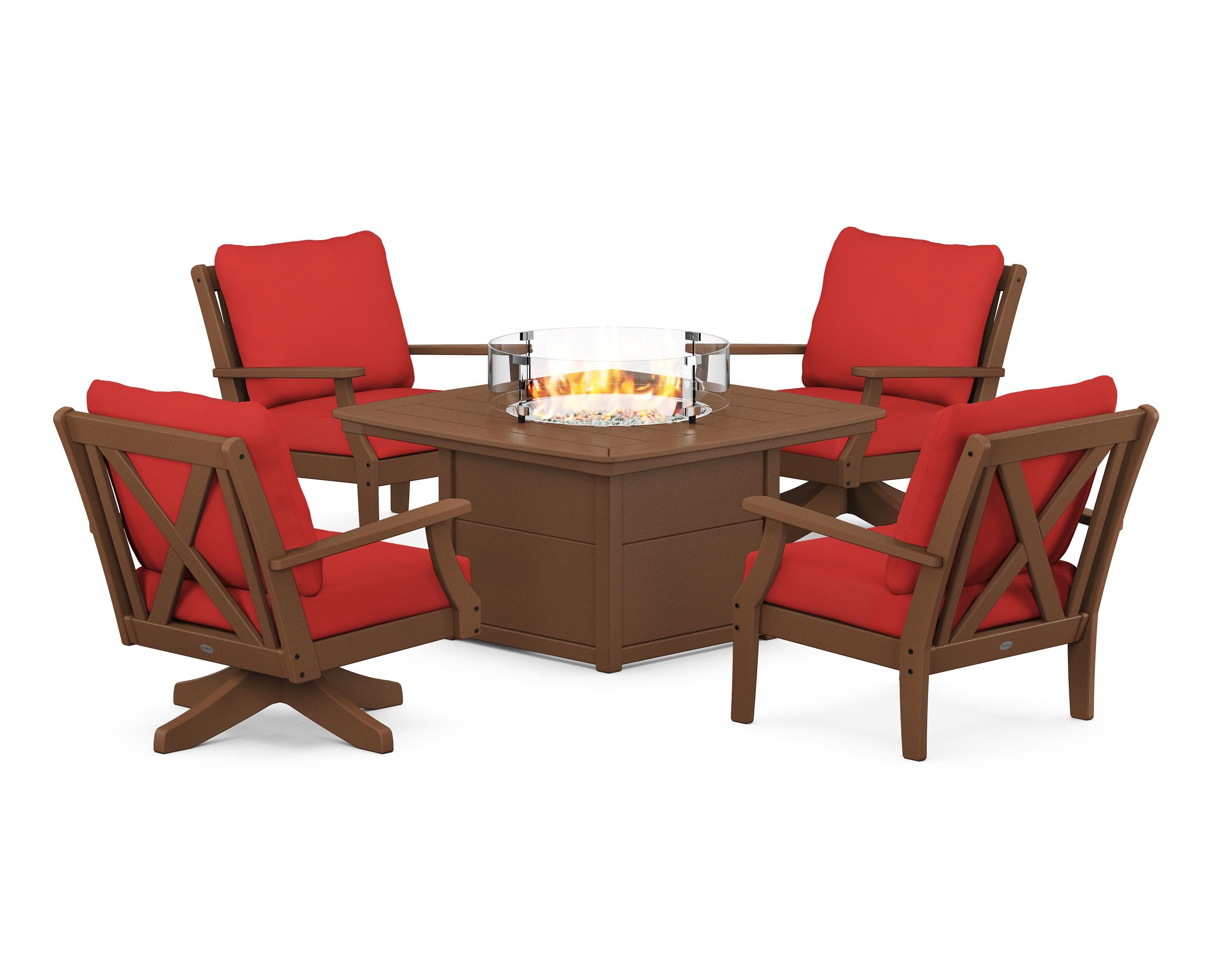 Braxton 5-Piece Deep Seating Set with Fire Table