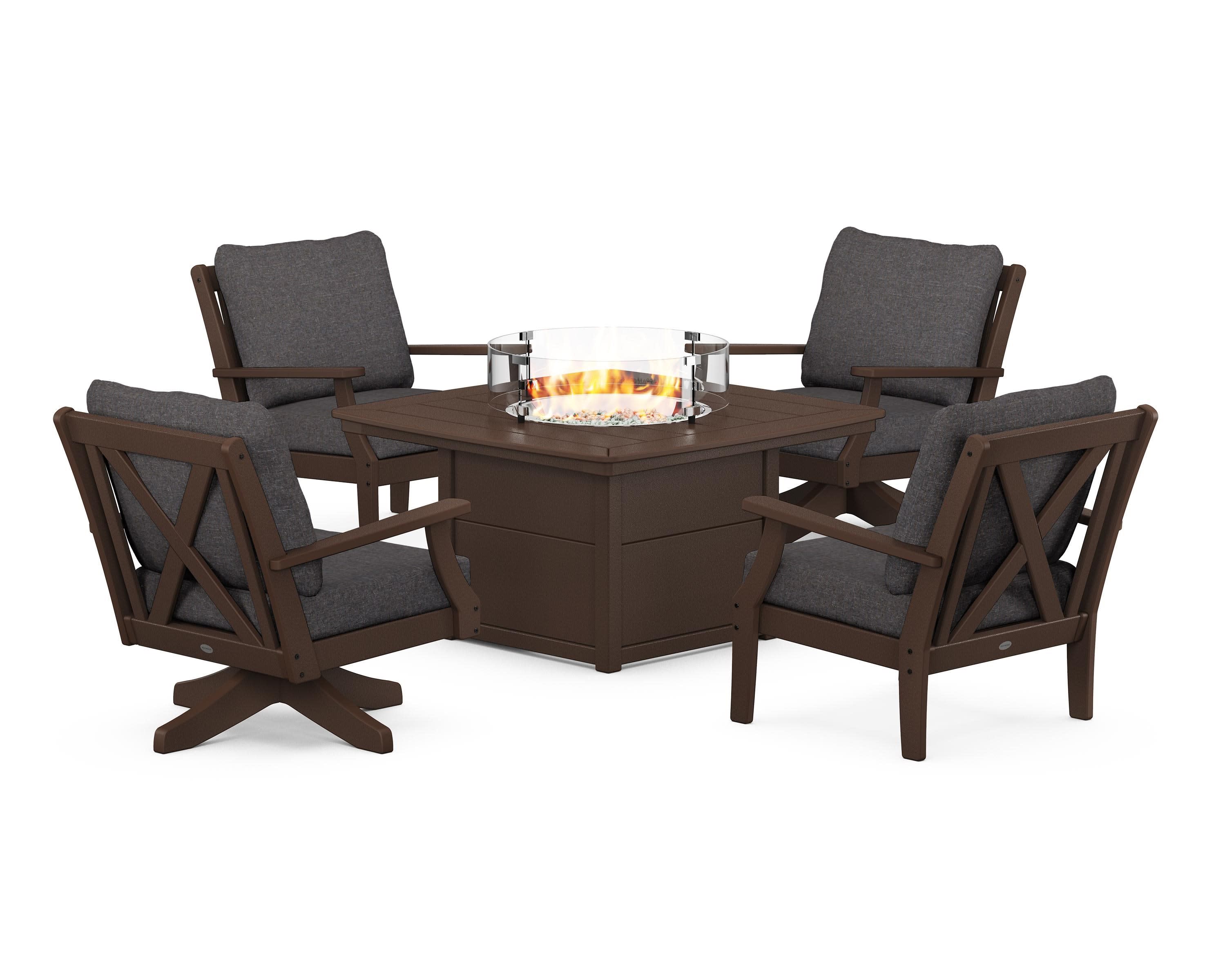 Braxton 5-Piece Deep Seating Set with Fire Table