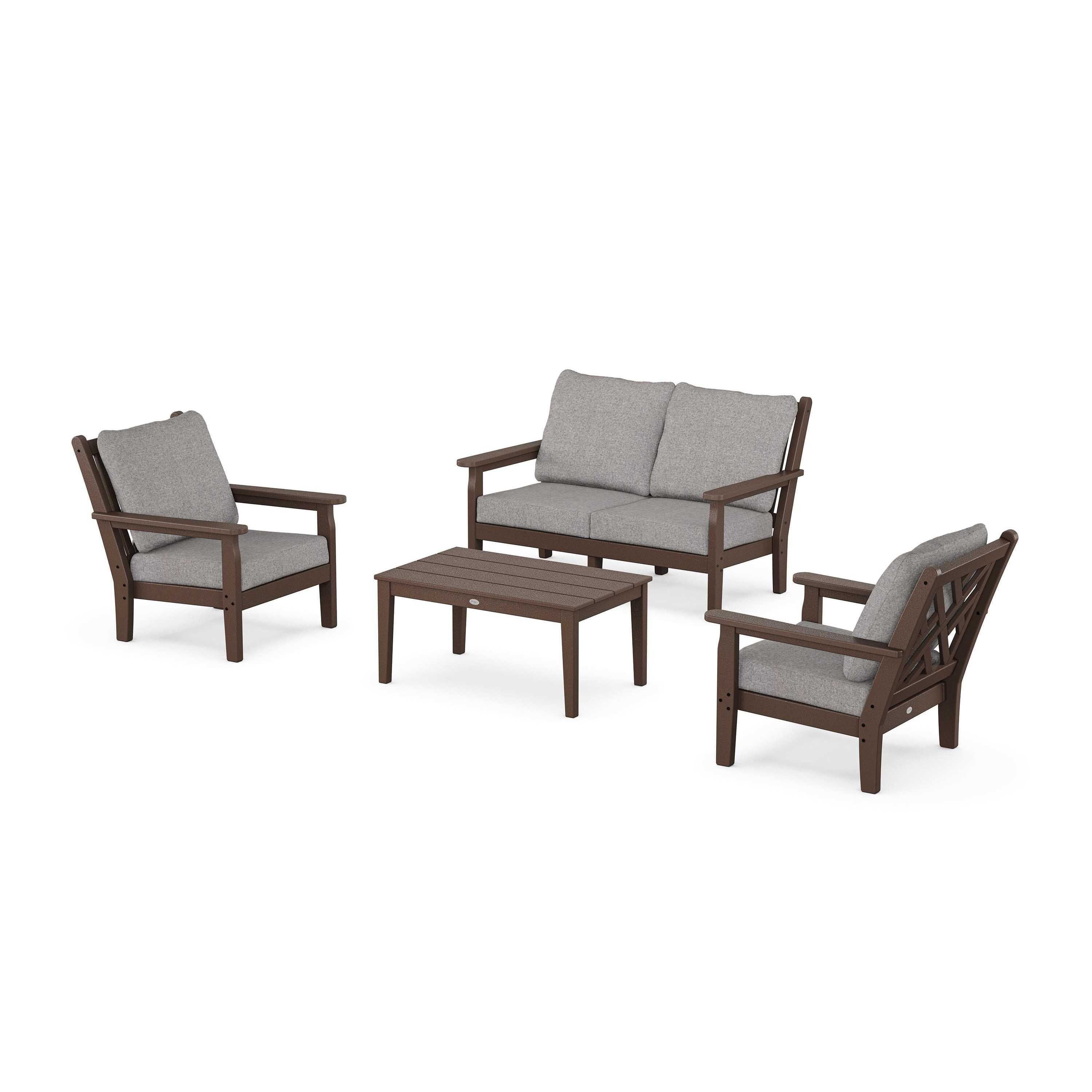 Chippendale 4-Piece Deep Seating Set with Loveseat