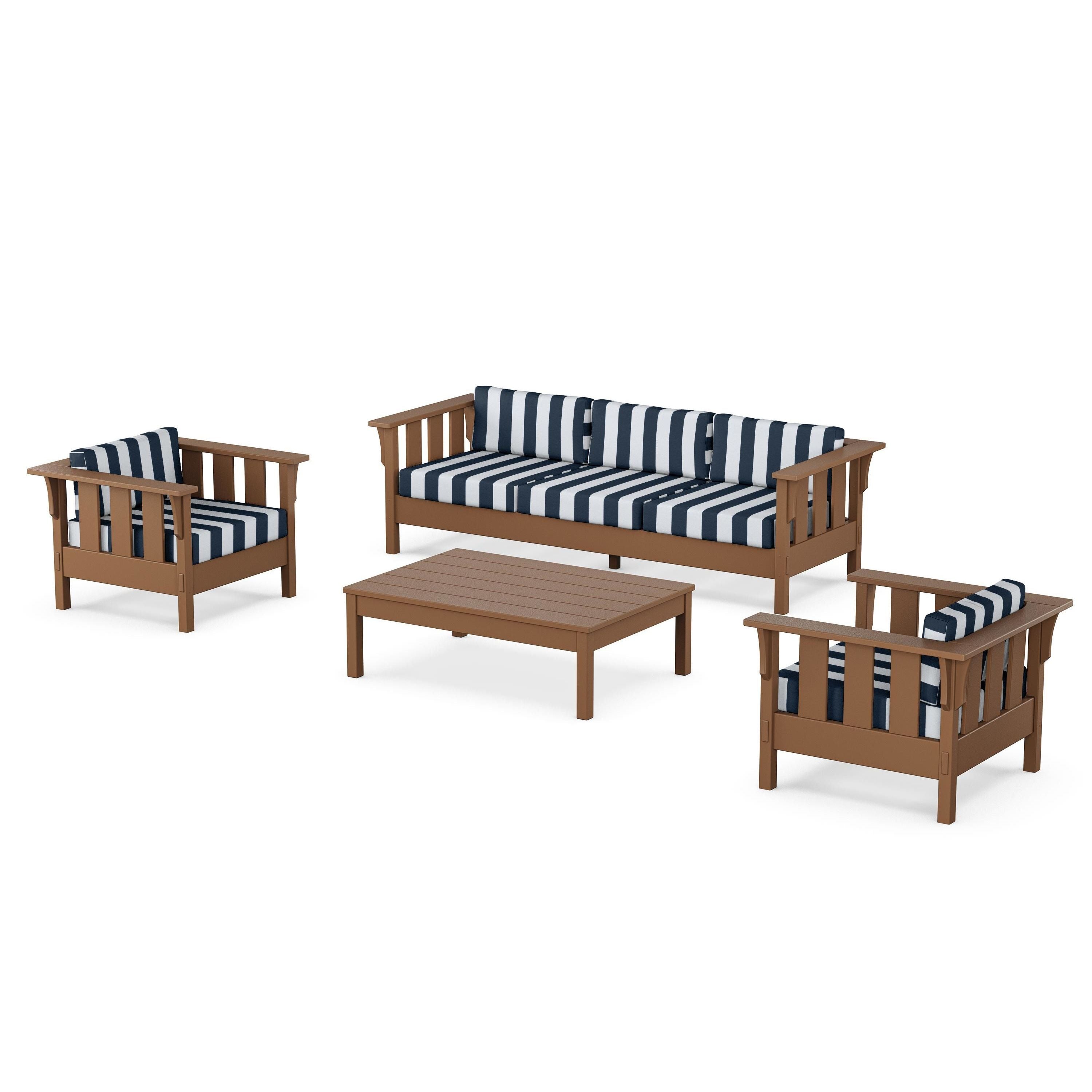 Acadia 4-Piece Deep Seating Set with Sofa