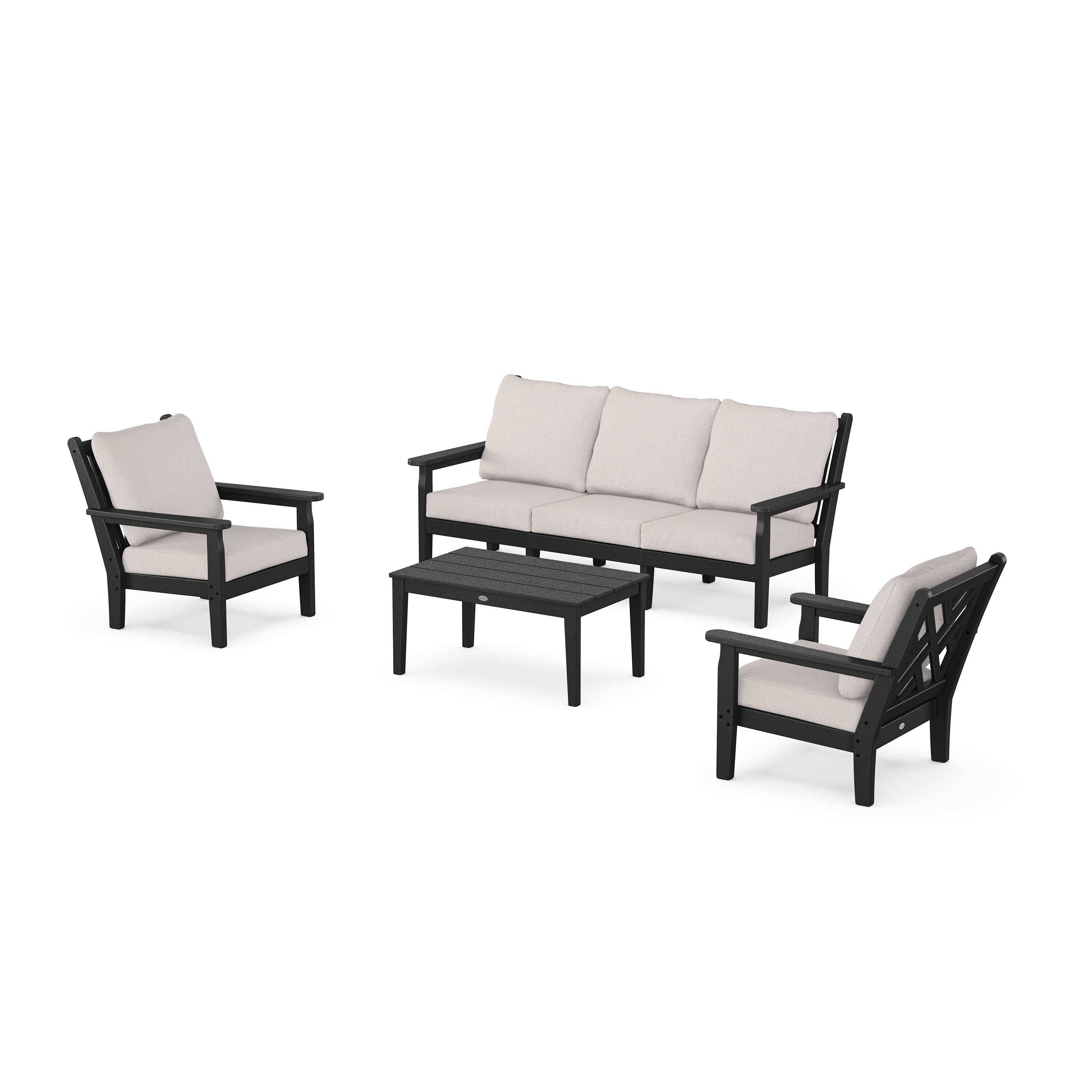 Chippendale 4-Piece Deep Seating Set with Sofa