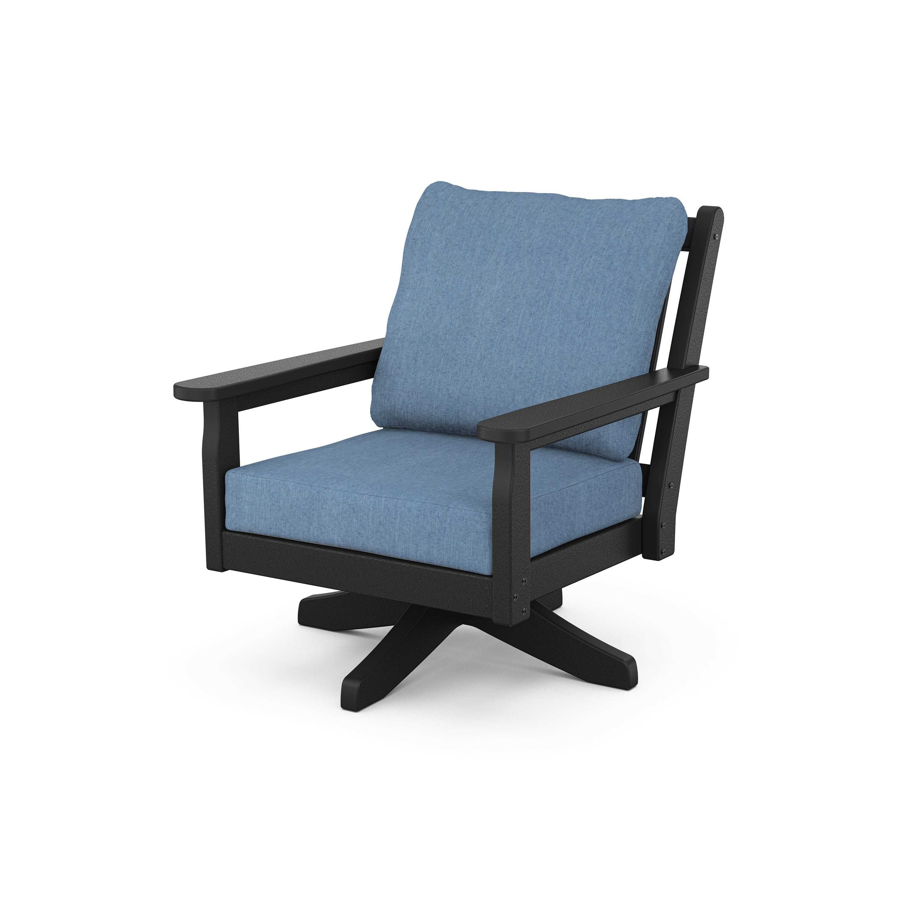 Chippendale Deep Seating Swivel Chair