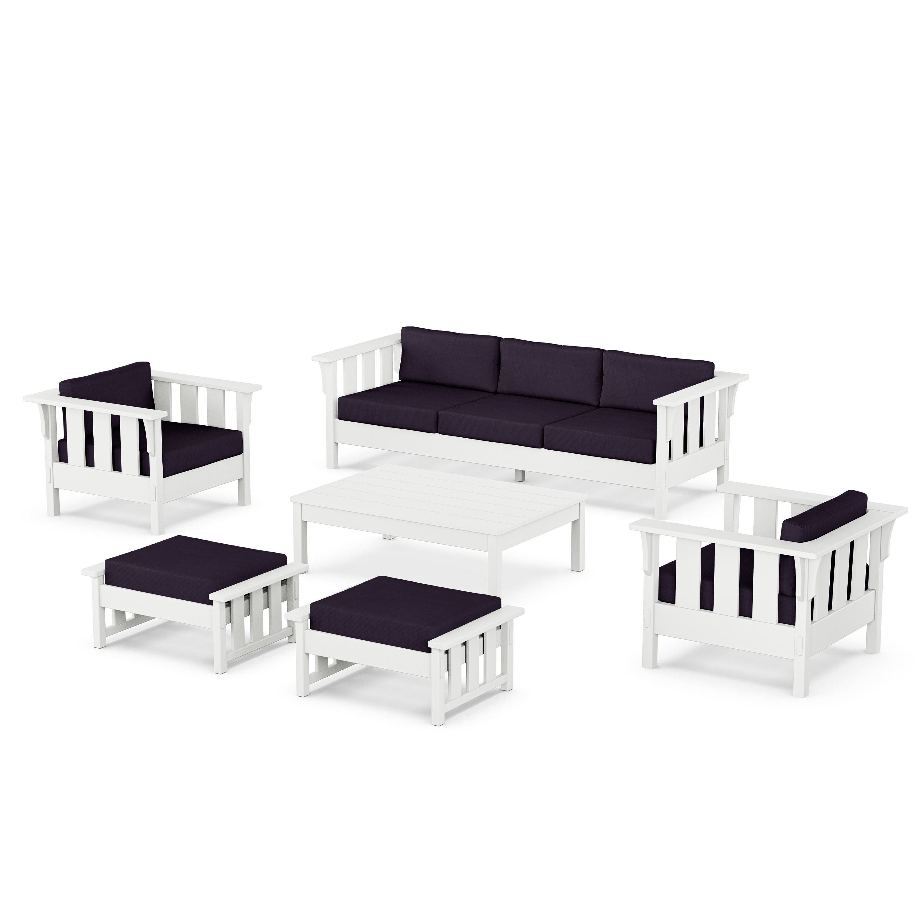Acadia 6-Piece Lounge Sofa Set