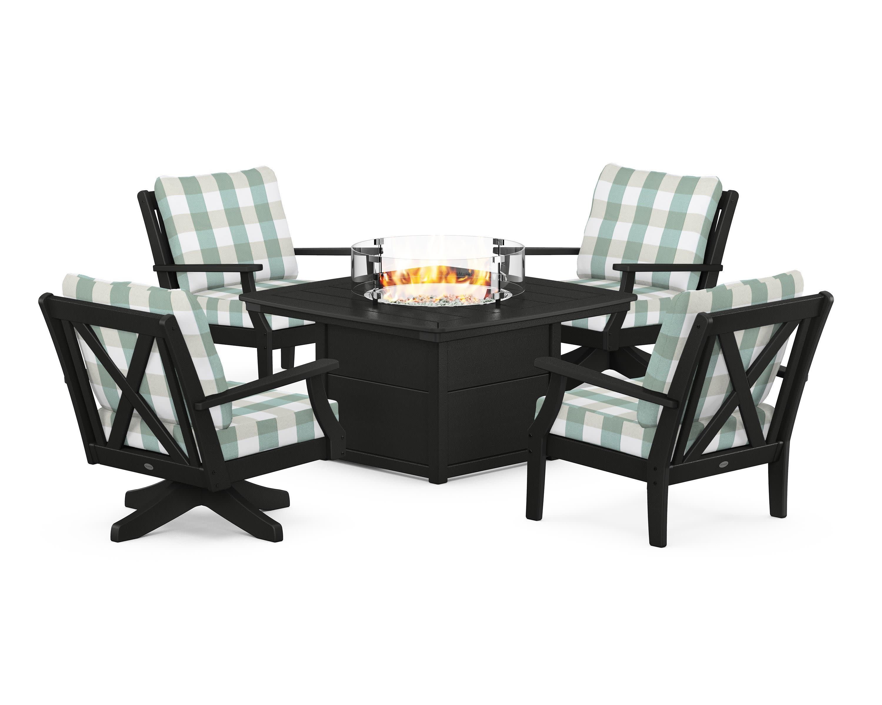 Braxton 5-Piece Deep Seating Set with Fire Table
