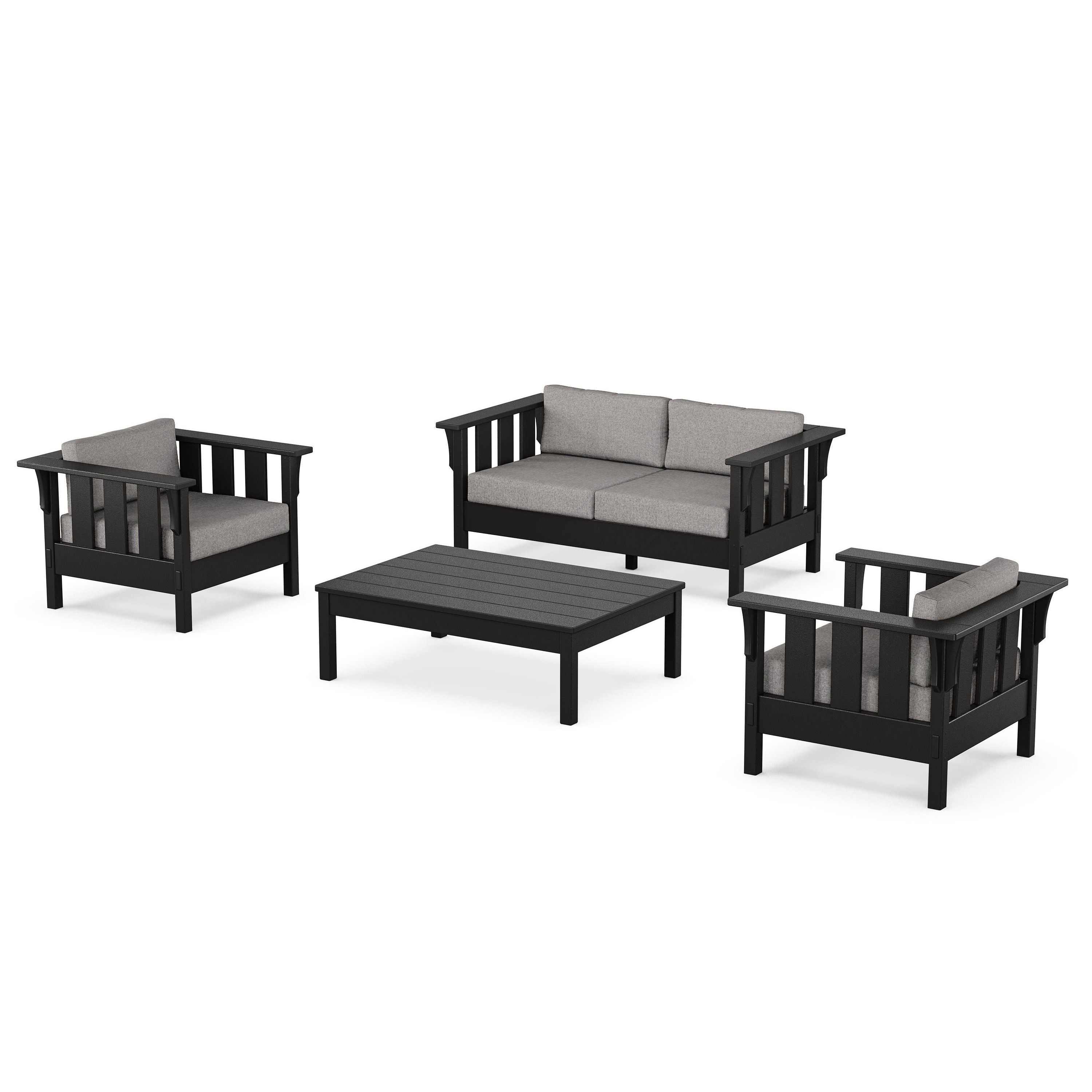 Acadia 4-Piece Deep Seating Set with Loveseat