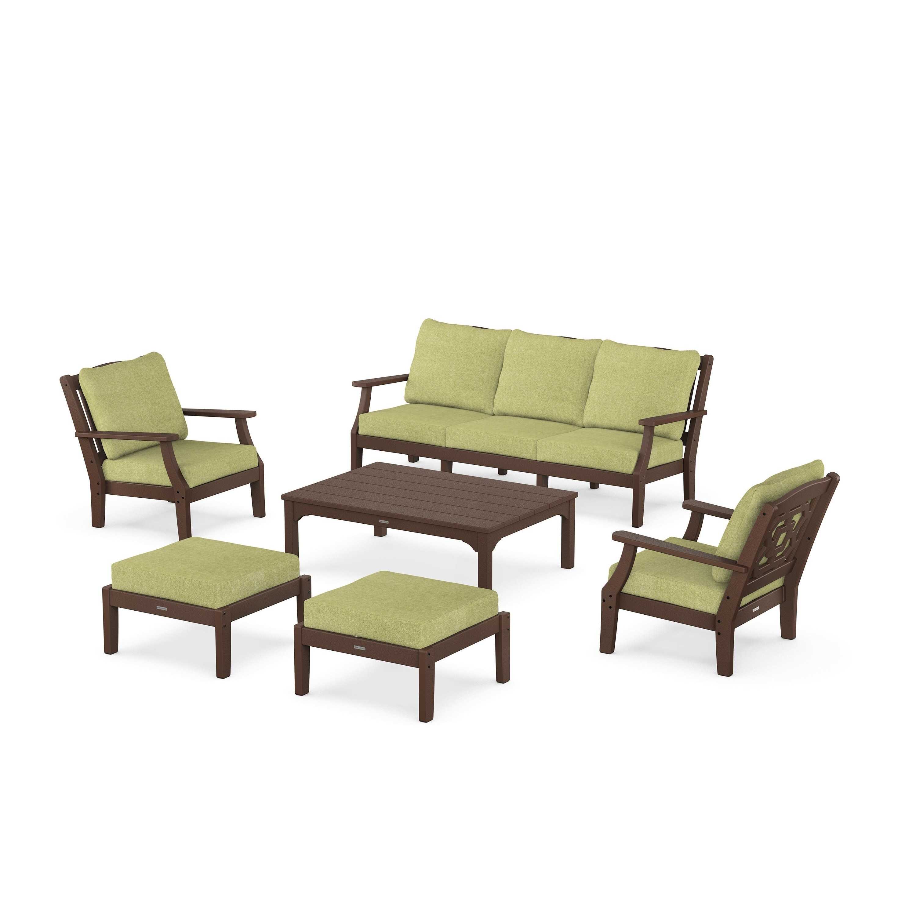 Chinoiserie 6-Piece Lounge Sofa Set