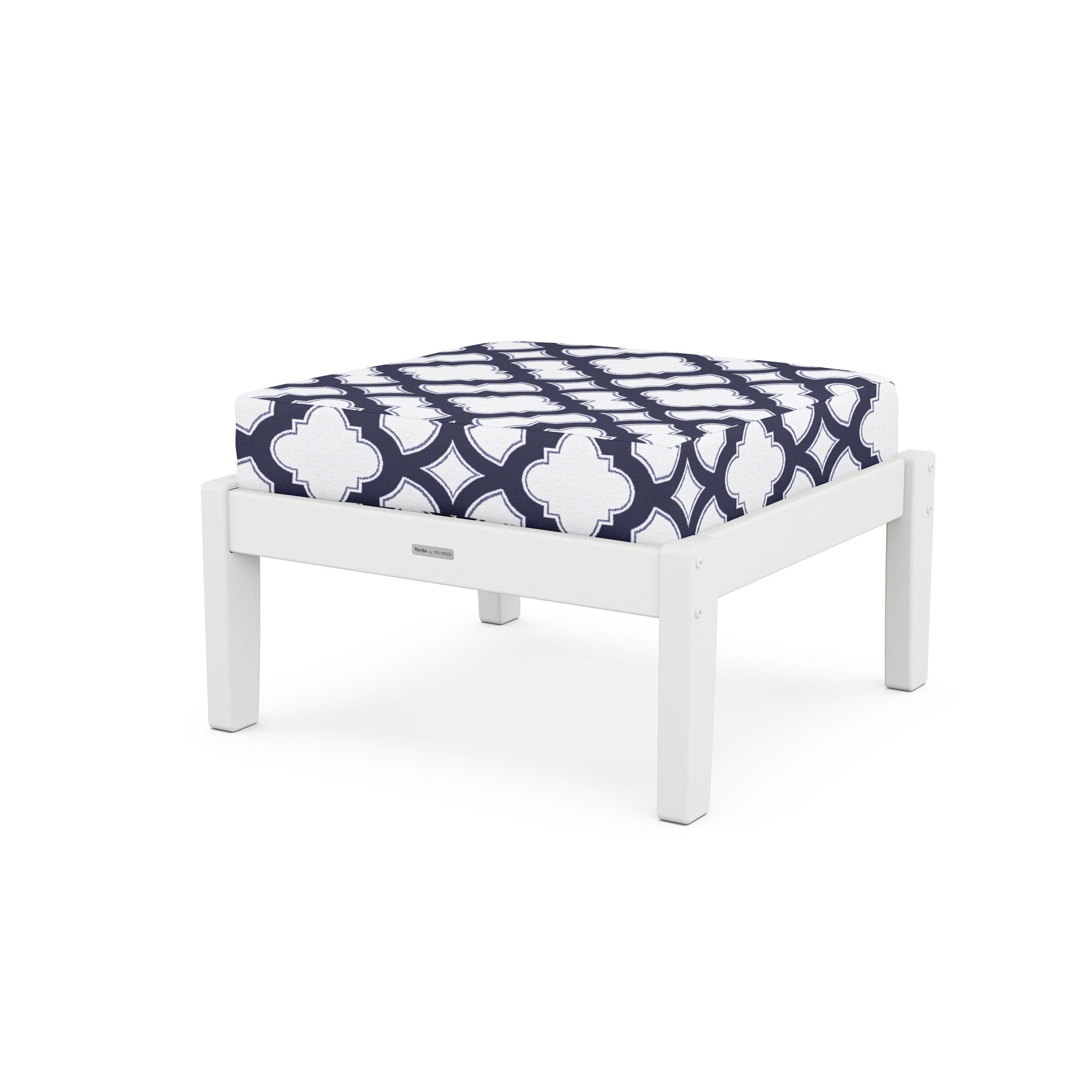 Chinoiserie Deep Seating Ottoman
