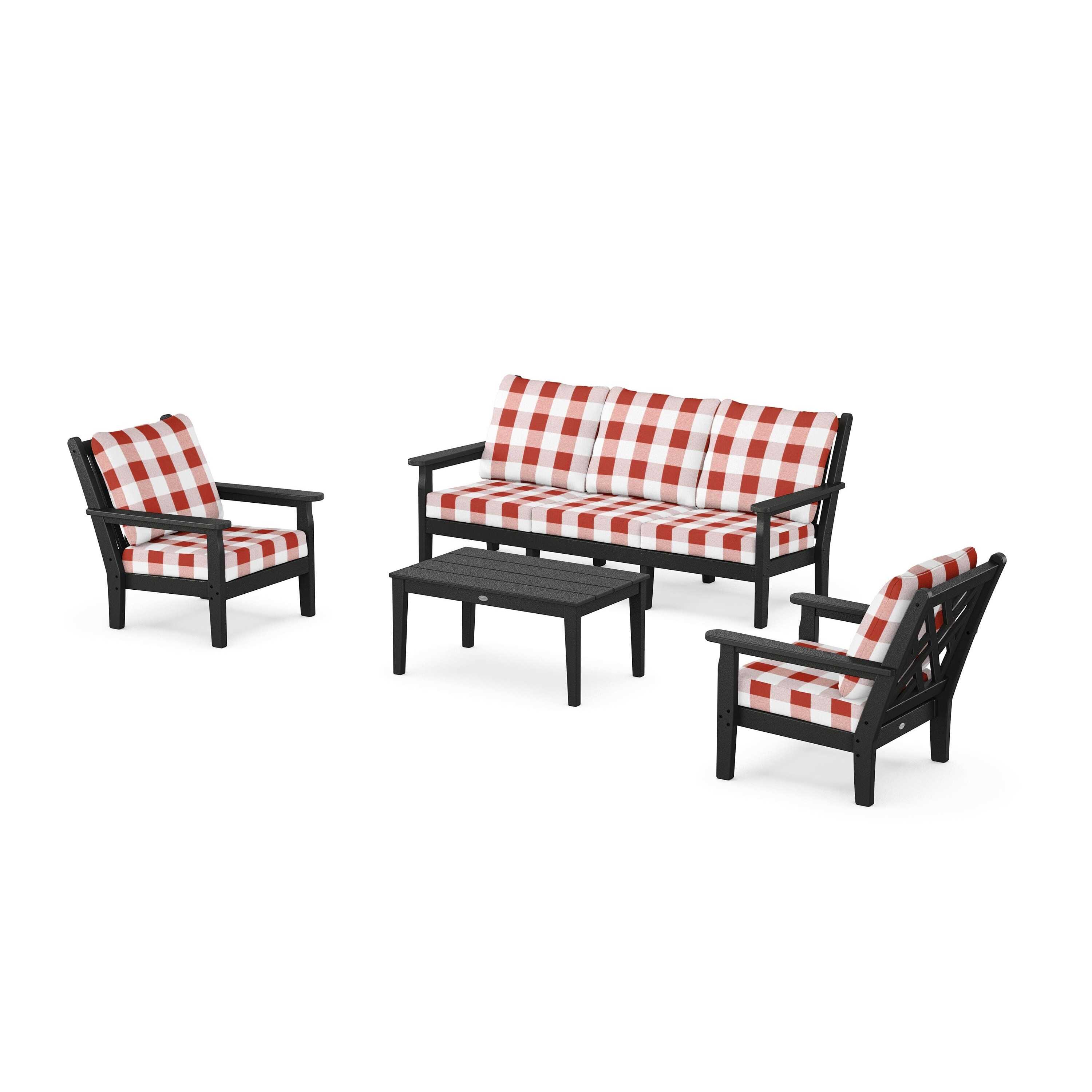 Chippendale 4-Piece Deep Seating Set with Sofa
