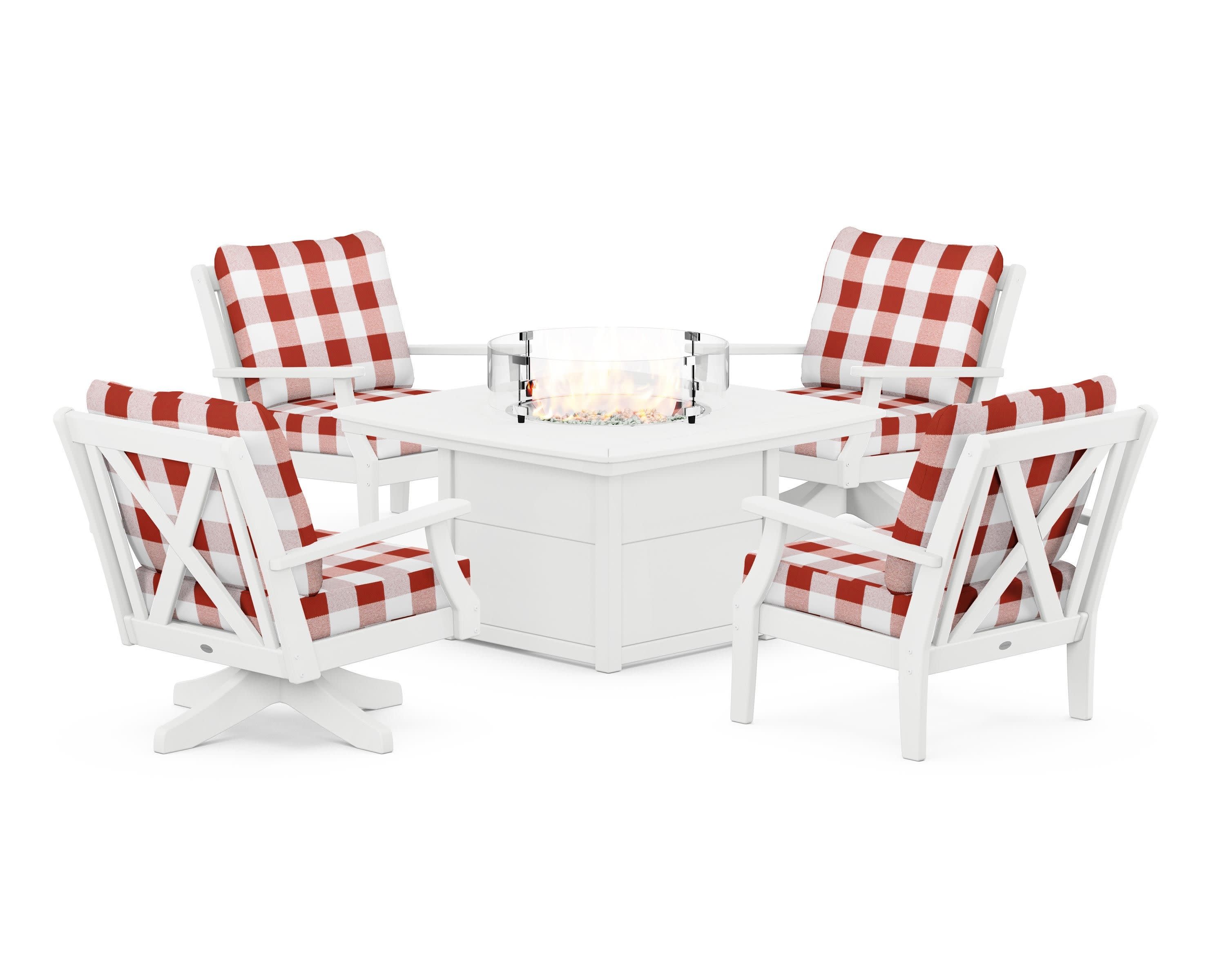 Braxton 5-Piece Deep Seating Set with Fire Table