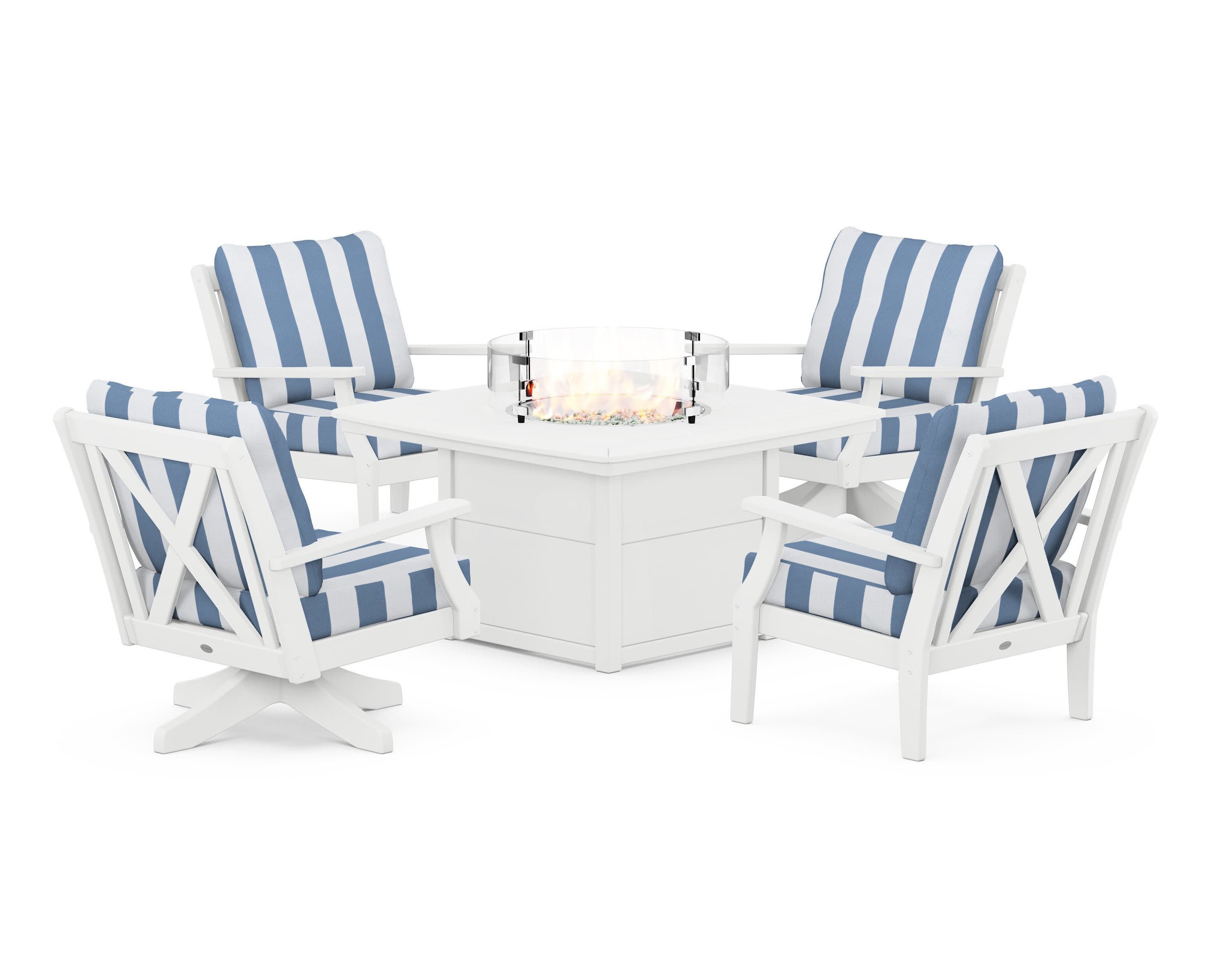 Braxton 5-Piece Deep Seating Set with Fire Table