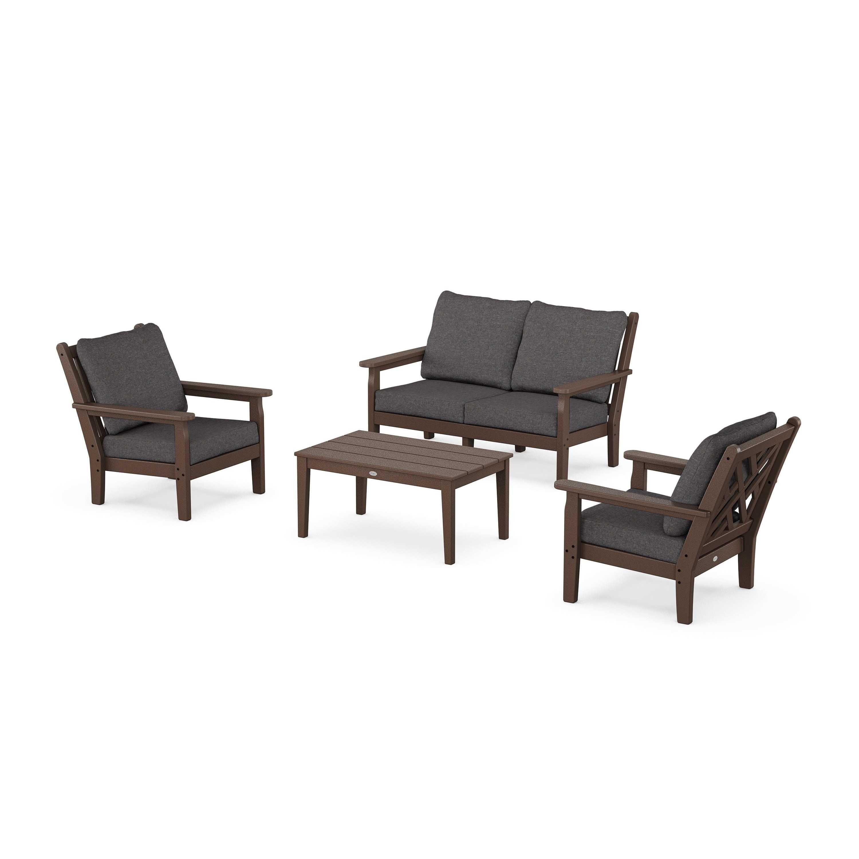 Chippendale 4-Piece Deep Seating Set with Loveseat