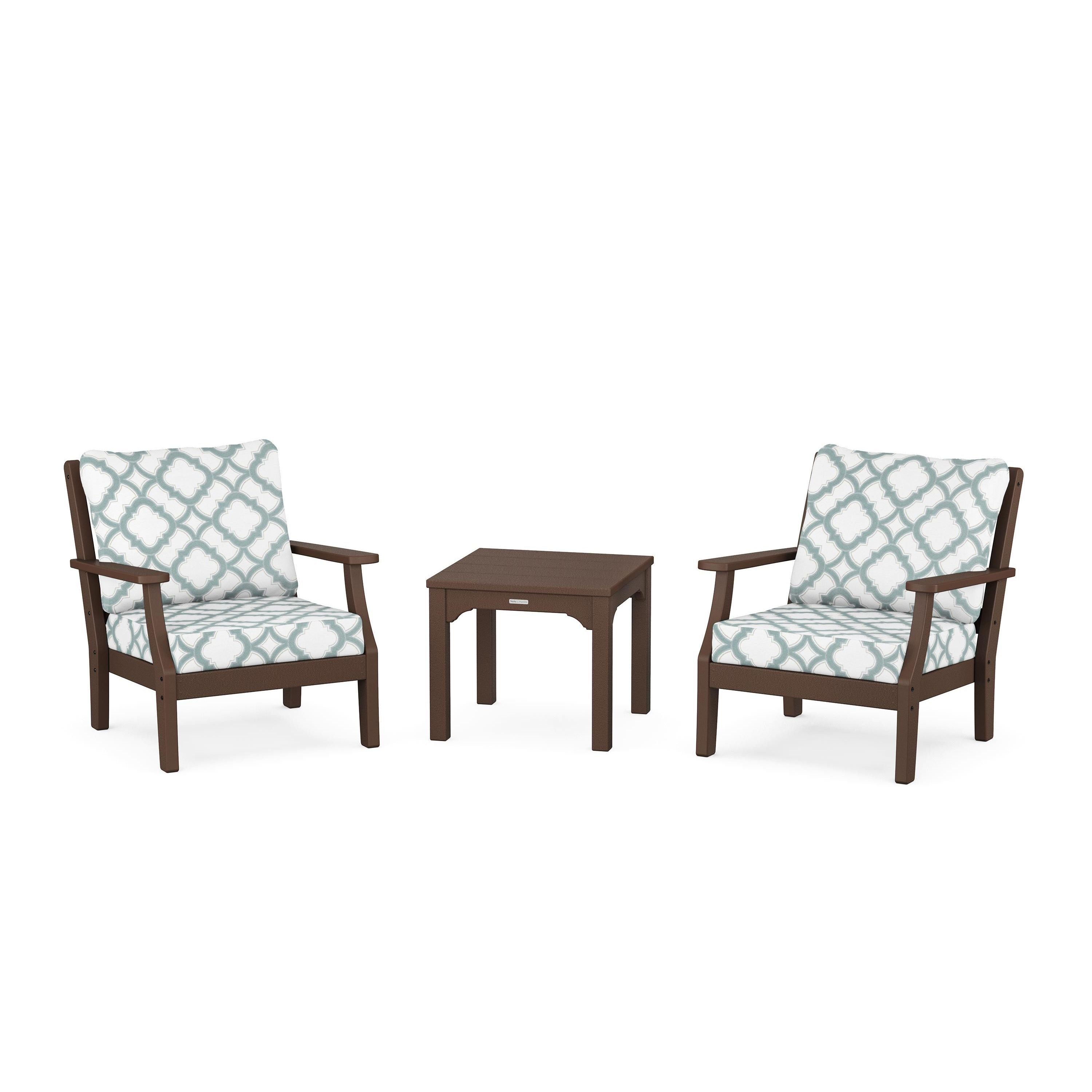 Chinoiserie 3-Piece Deep Seating Set