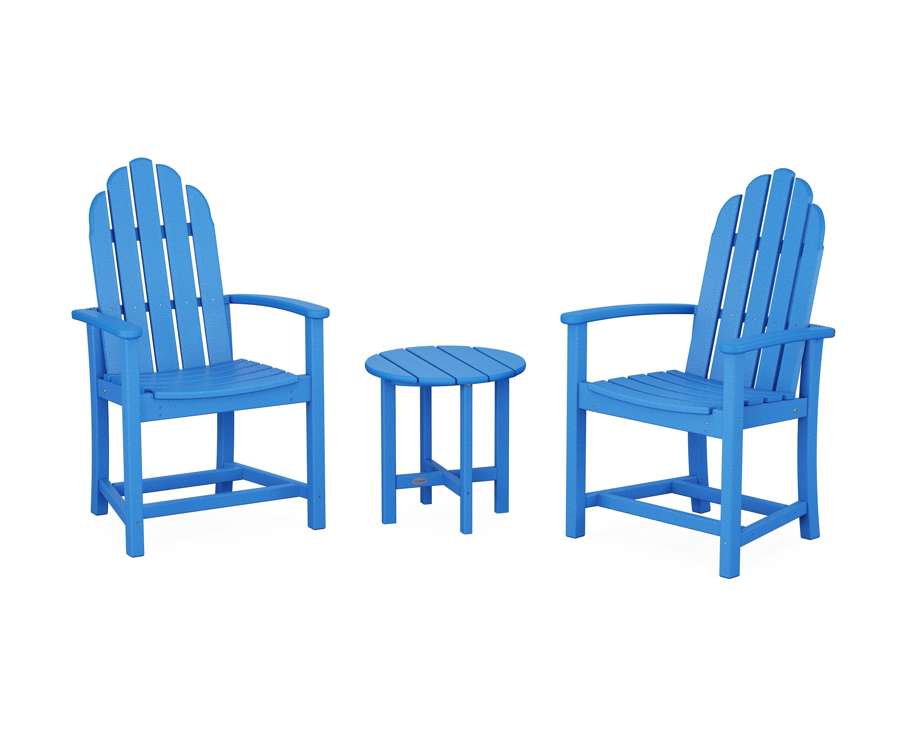 Classic 3-Piece Upright Adirondack Chair Set