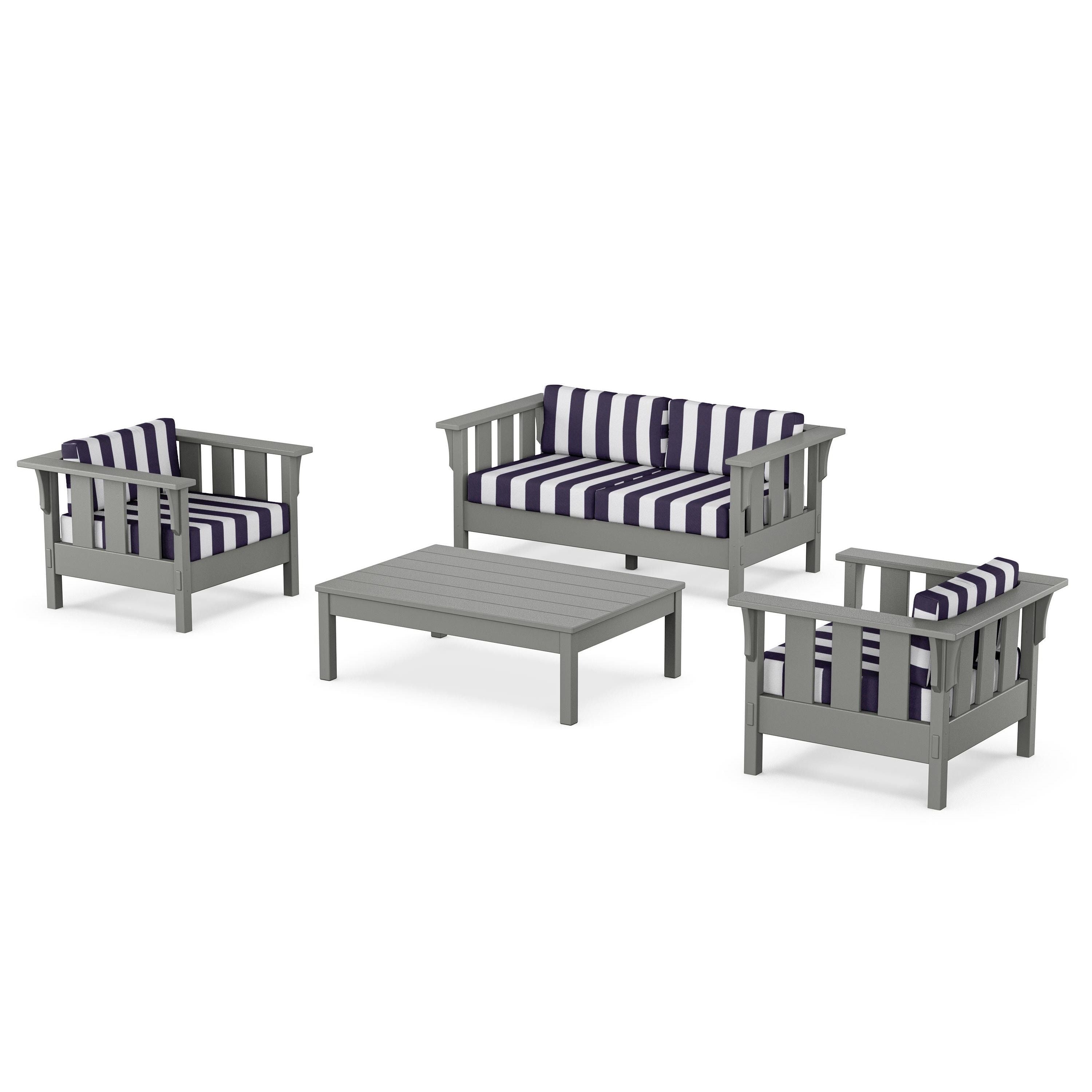 Acadia 4-Piece Deep Seating Set with Loveseat