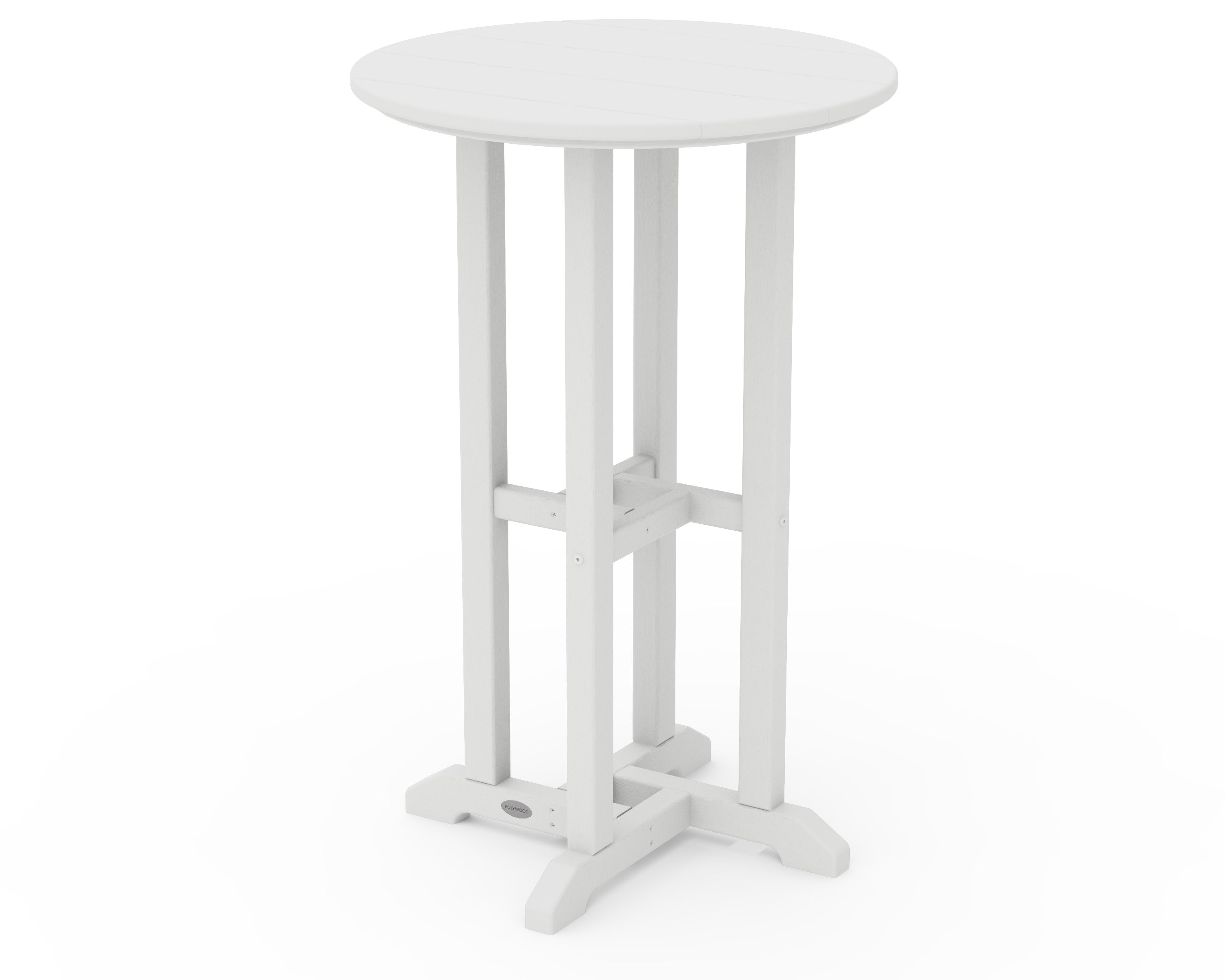 24" Round Farmhouse Counter Bistro Table