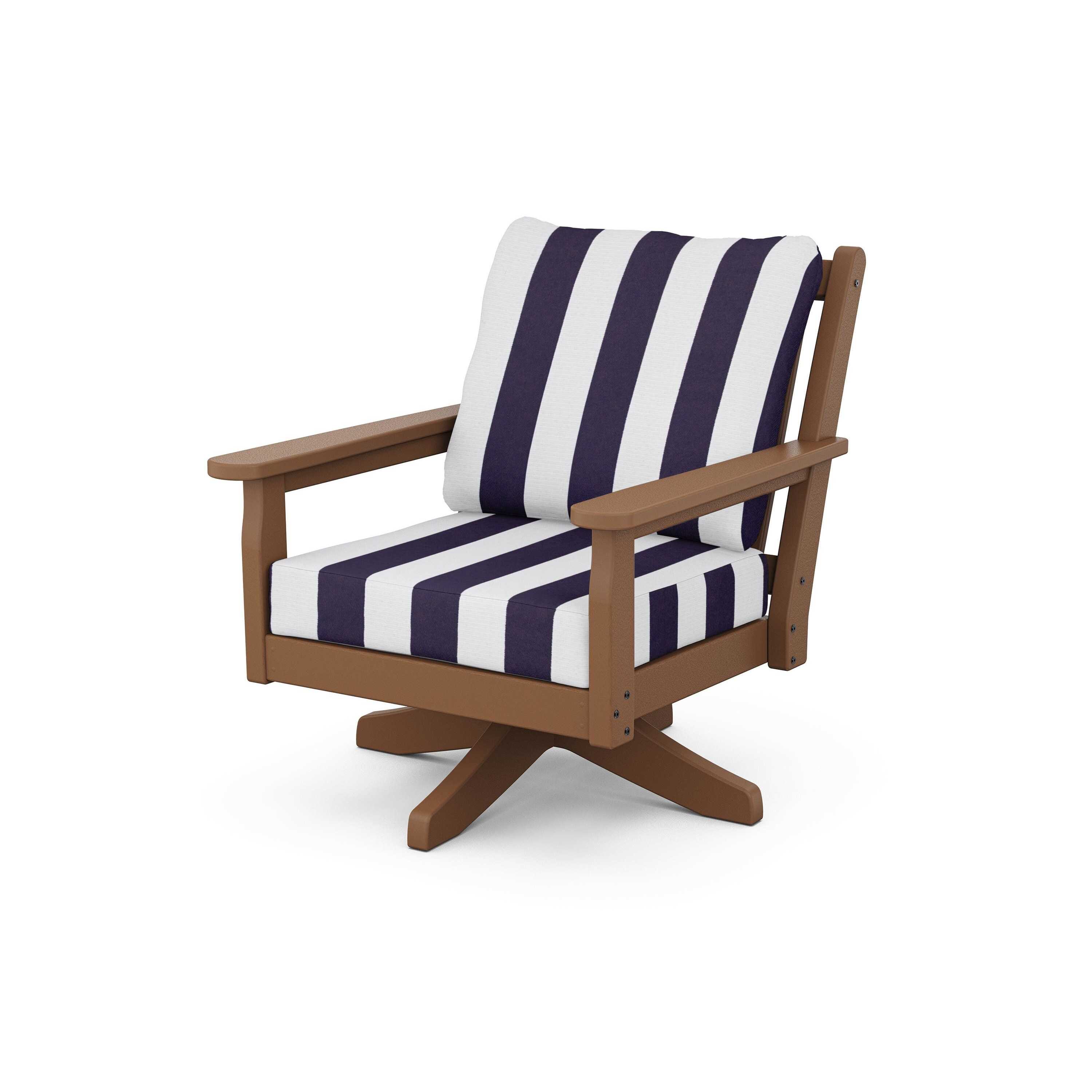 Chippendale Deep Seating Swivel Chair