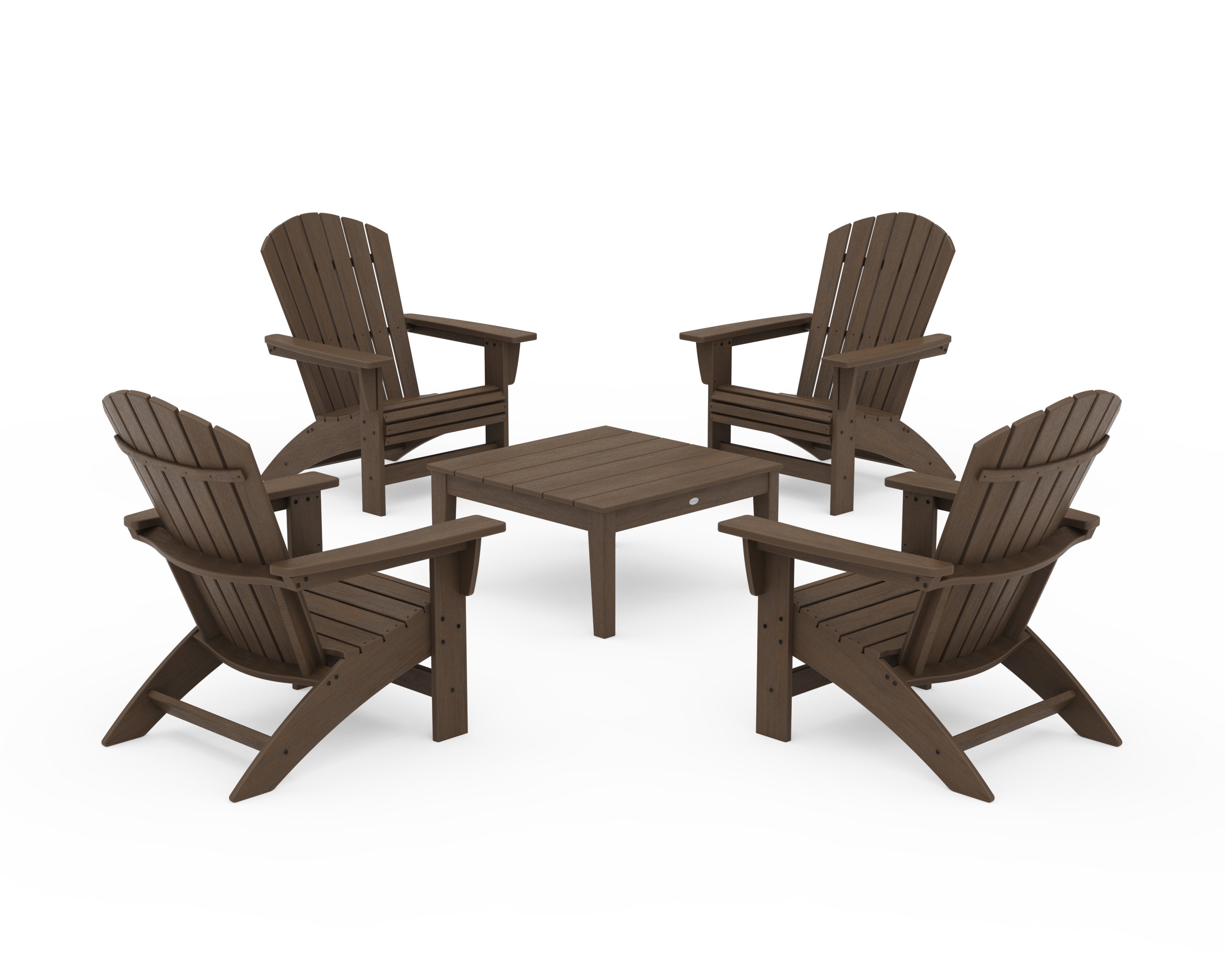 5-Piece Nautical Grand Adirondack Chair Conversation Group