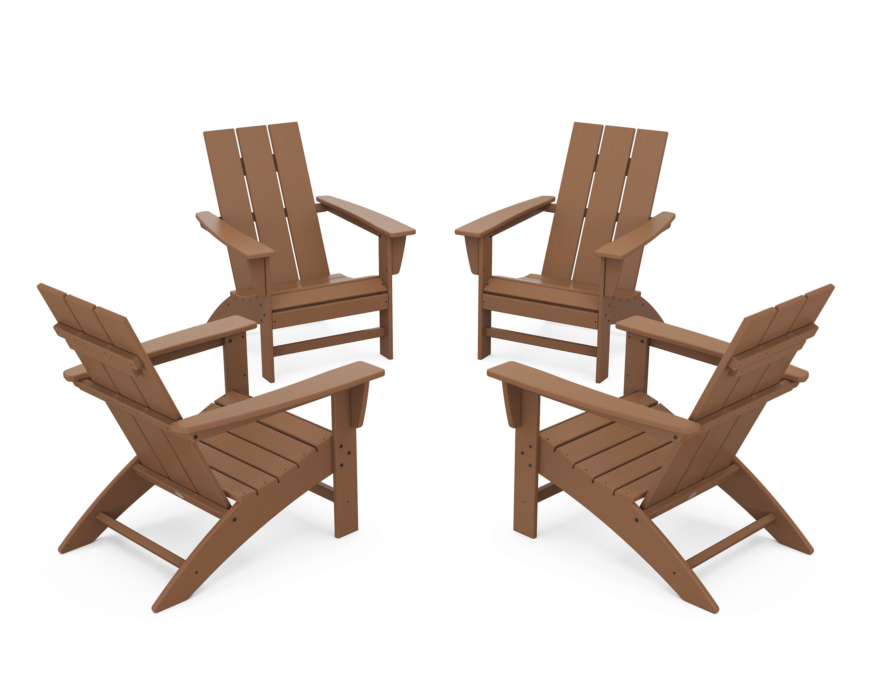 4-Piece Modern Adirondack Chair Conversation Set
