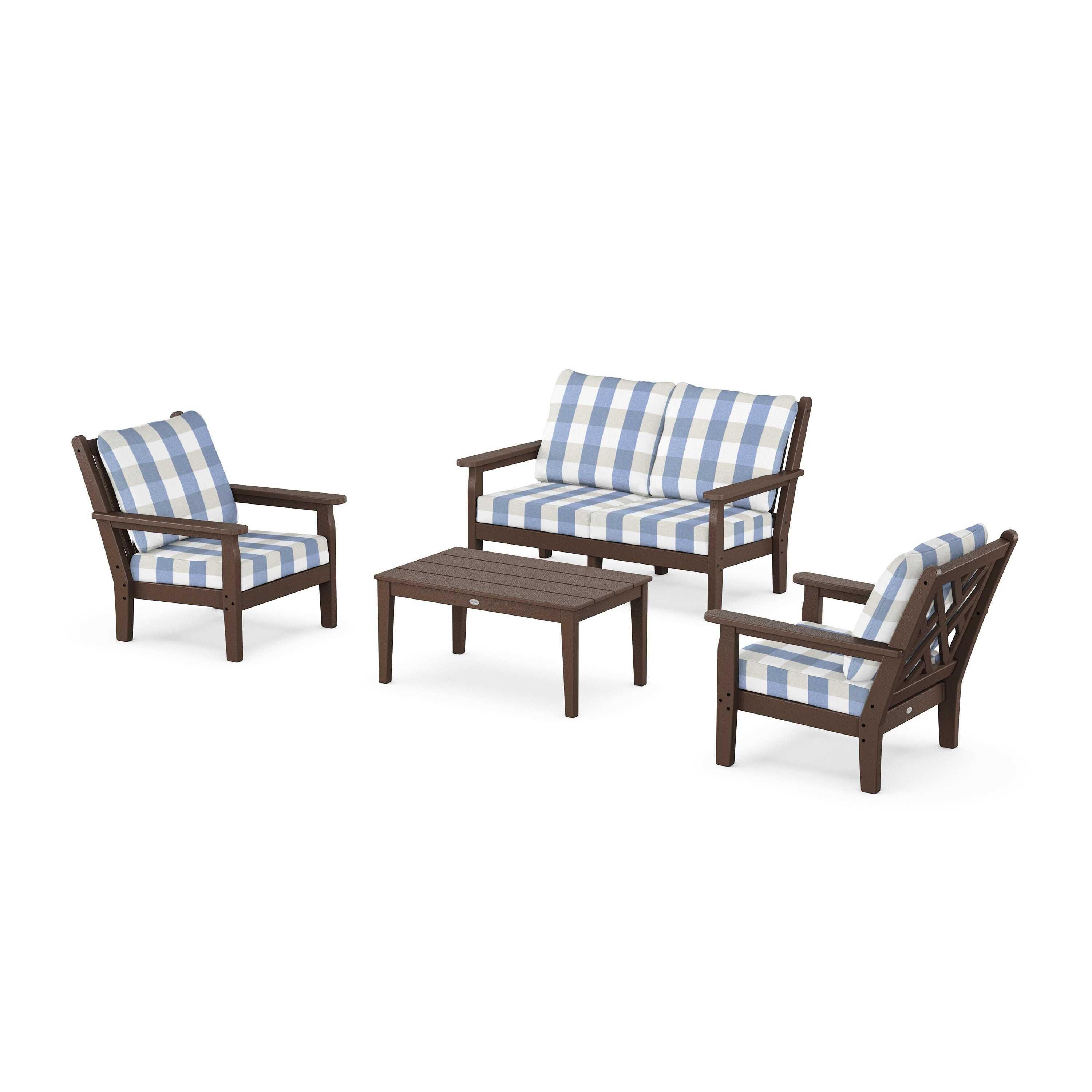 Chippendale 4-Piece Deep Seating Set with Loveseat