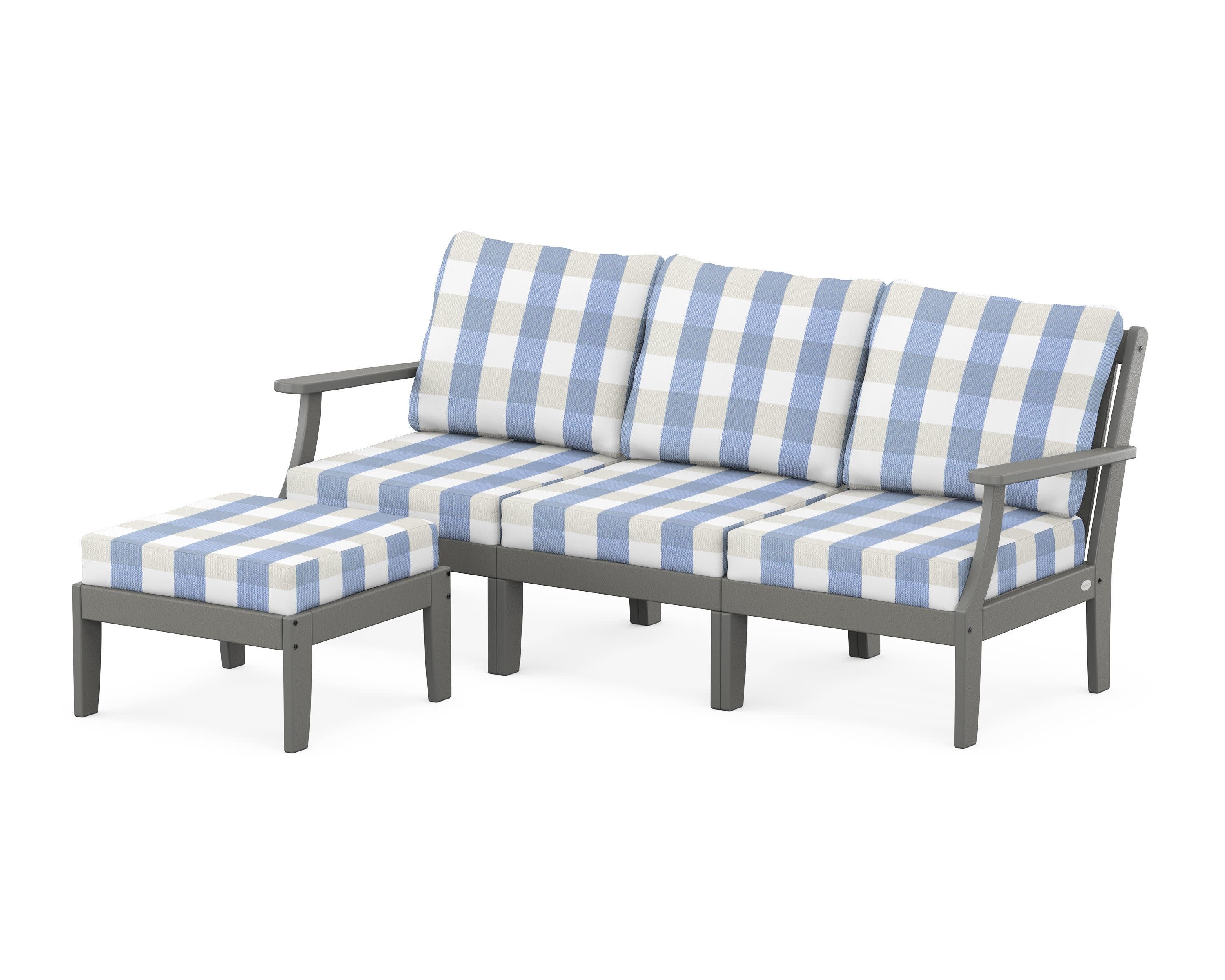 Braxton Modular 4-Piece Deep Seating Set with Ottoman