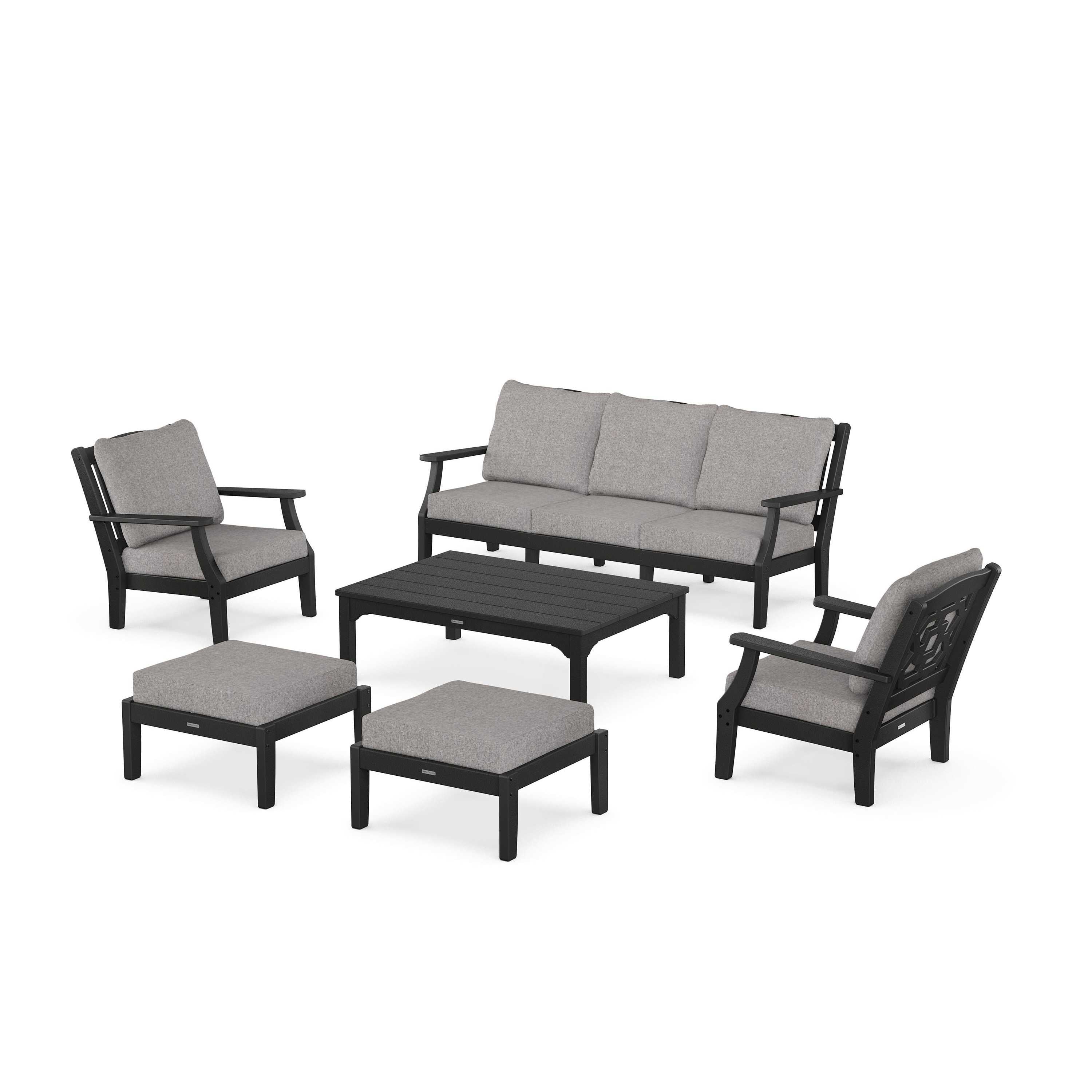 Chinoiserie 6-Piece Lounge Sofa Set