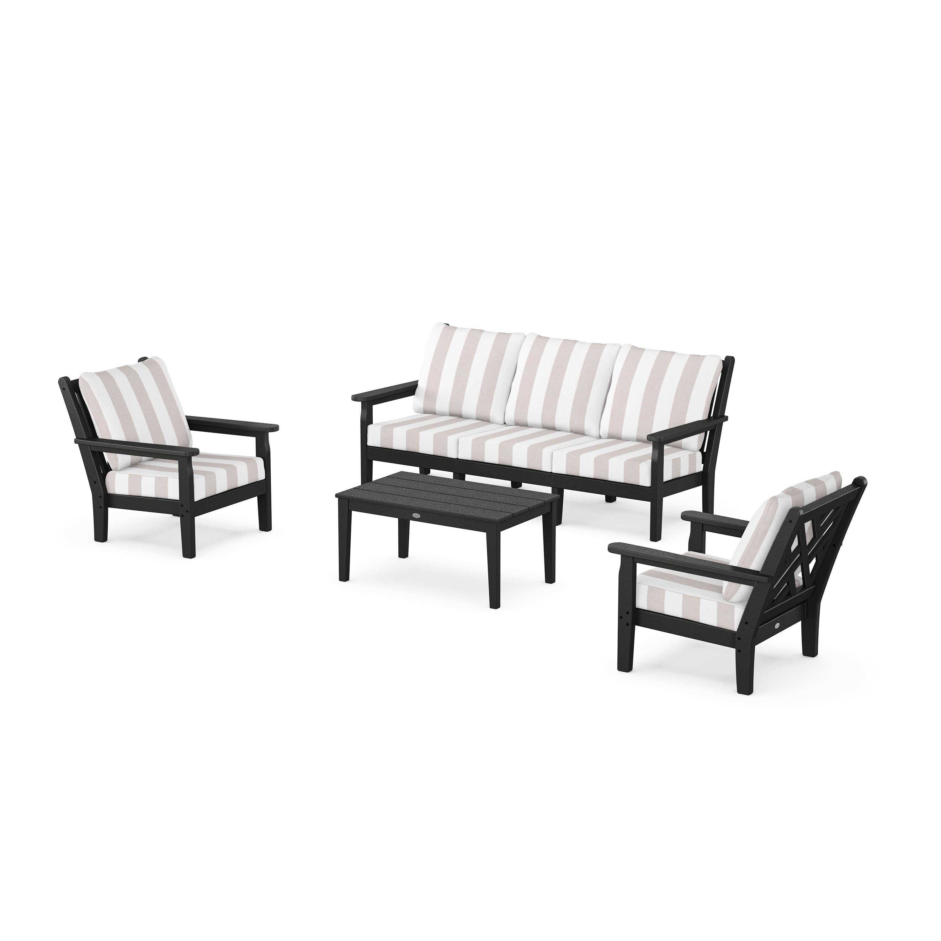 Chippendale 4-Piece Deep Seating Set with Sofa
