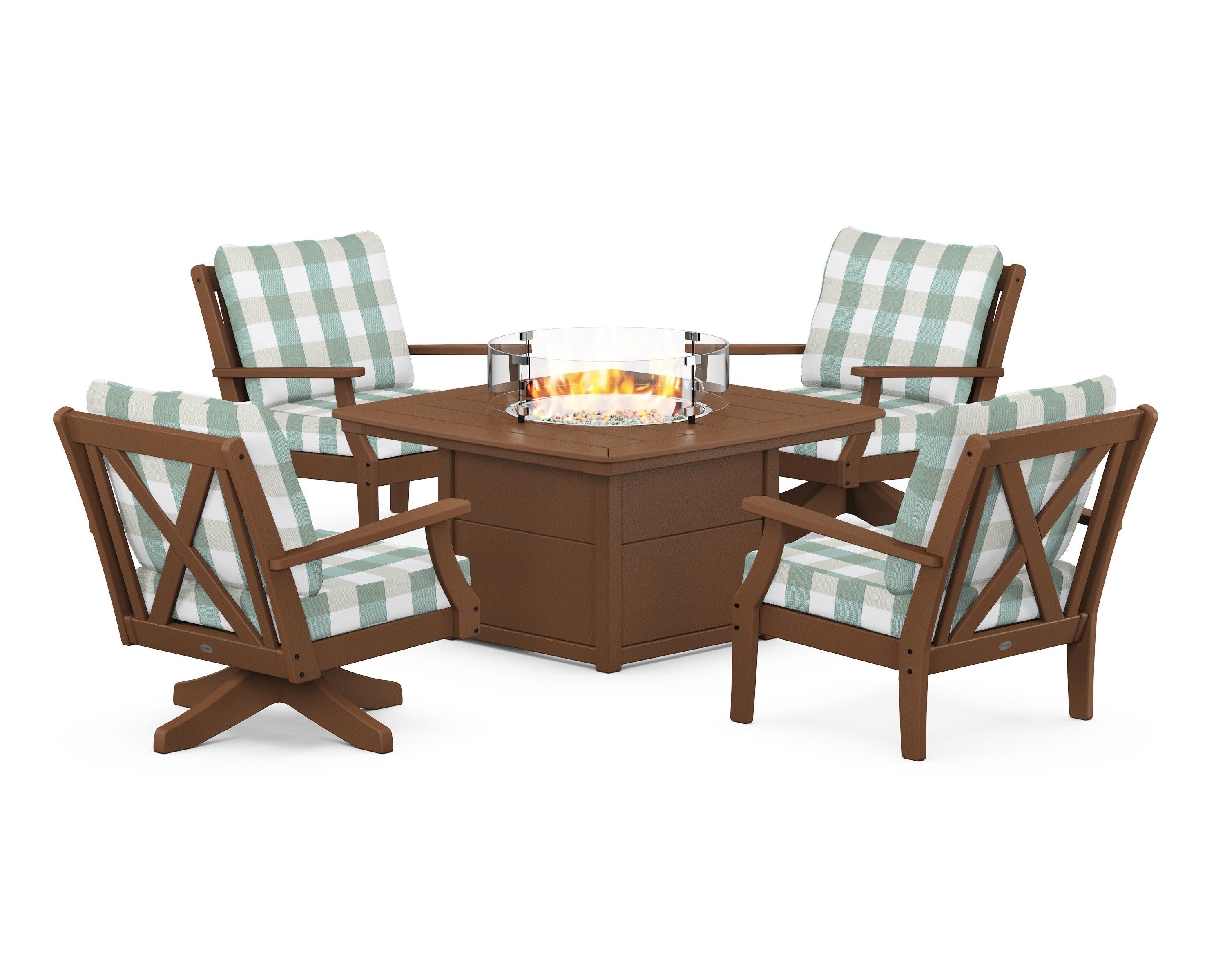 Braxton 5-Piece Deep Seating Set with Fire Table